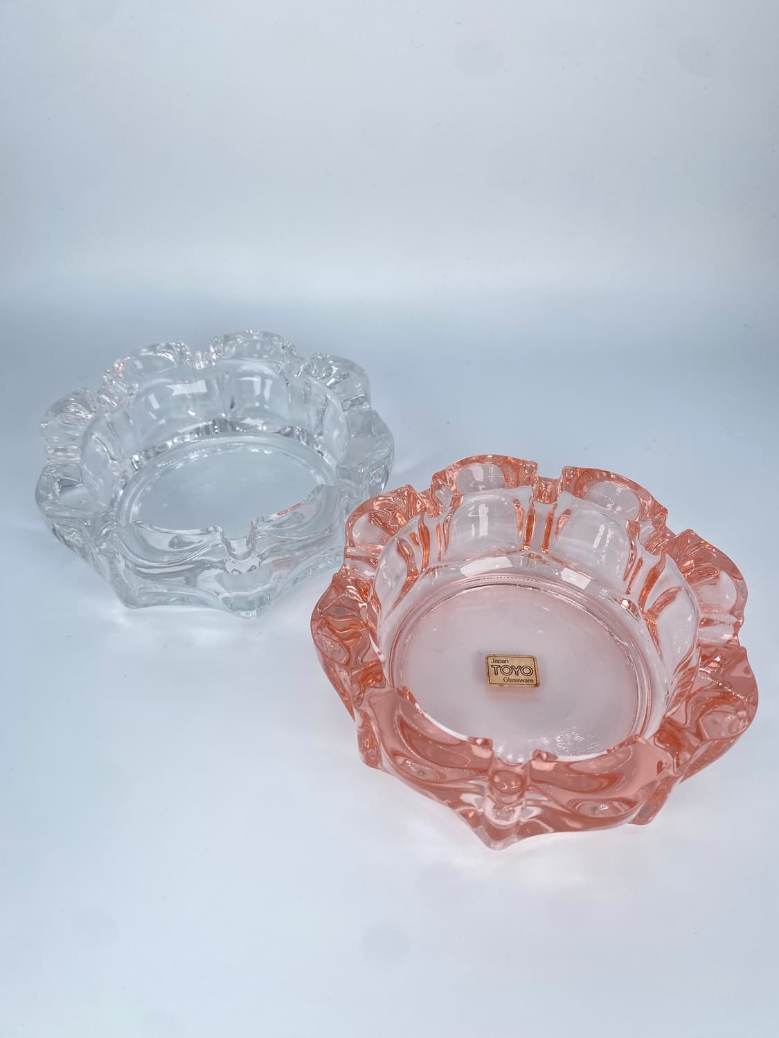Toyo glassware 빈티지 유리 재떨이 세트  상품이미지1