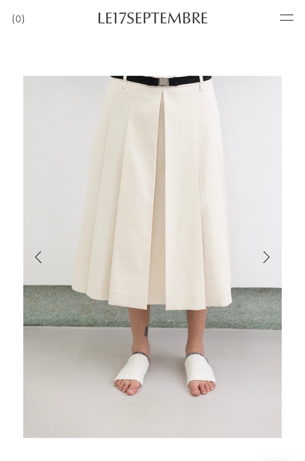 LE17SEPYEMBRE. KATIE PLEATS SKIRT 상품이미지3