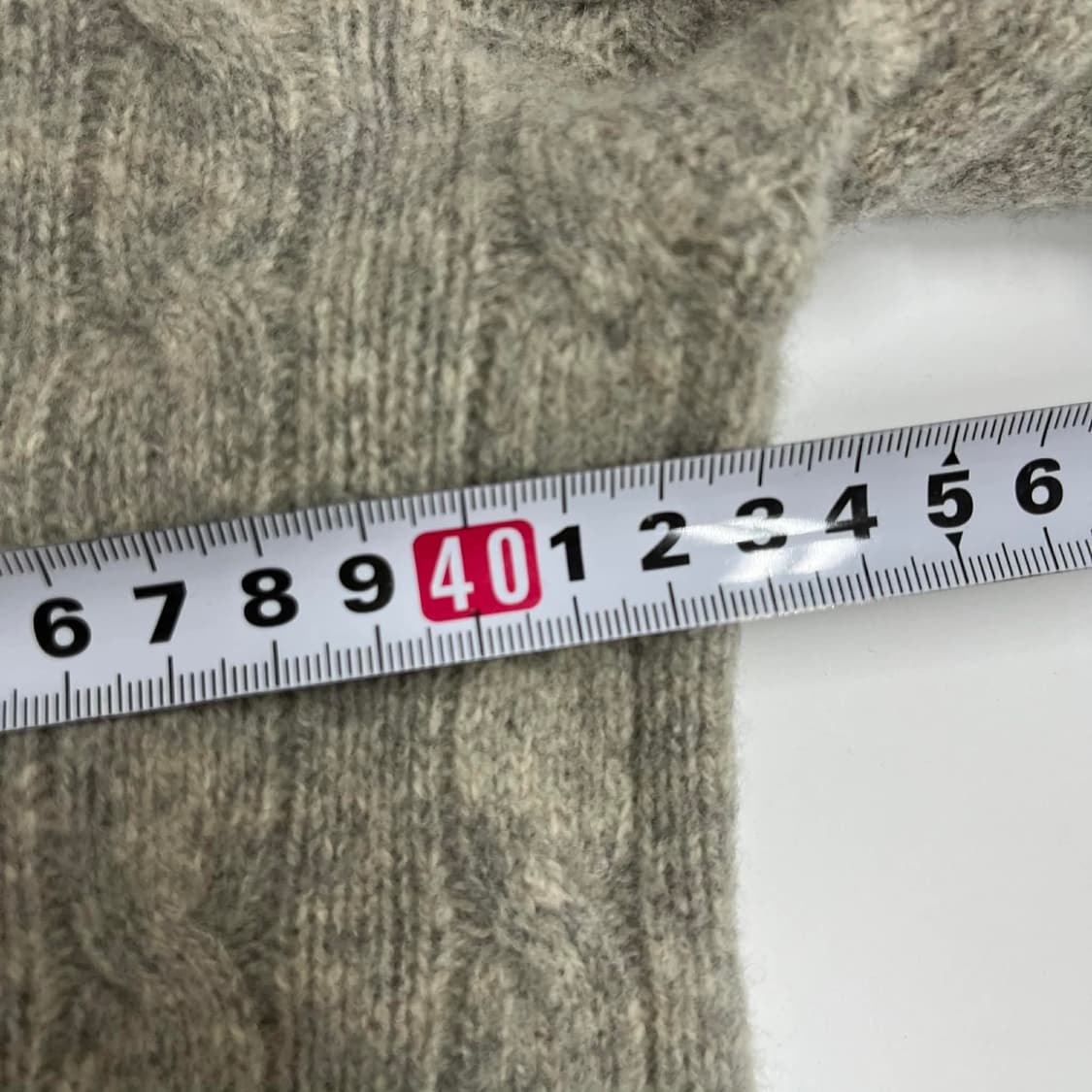 폴로 랄프로렌 울 캐시미어 브이넥 걸즈 케이블 니트 스웨터(M) 상품이미지10