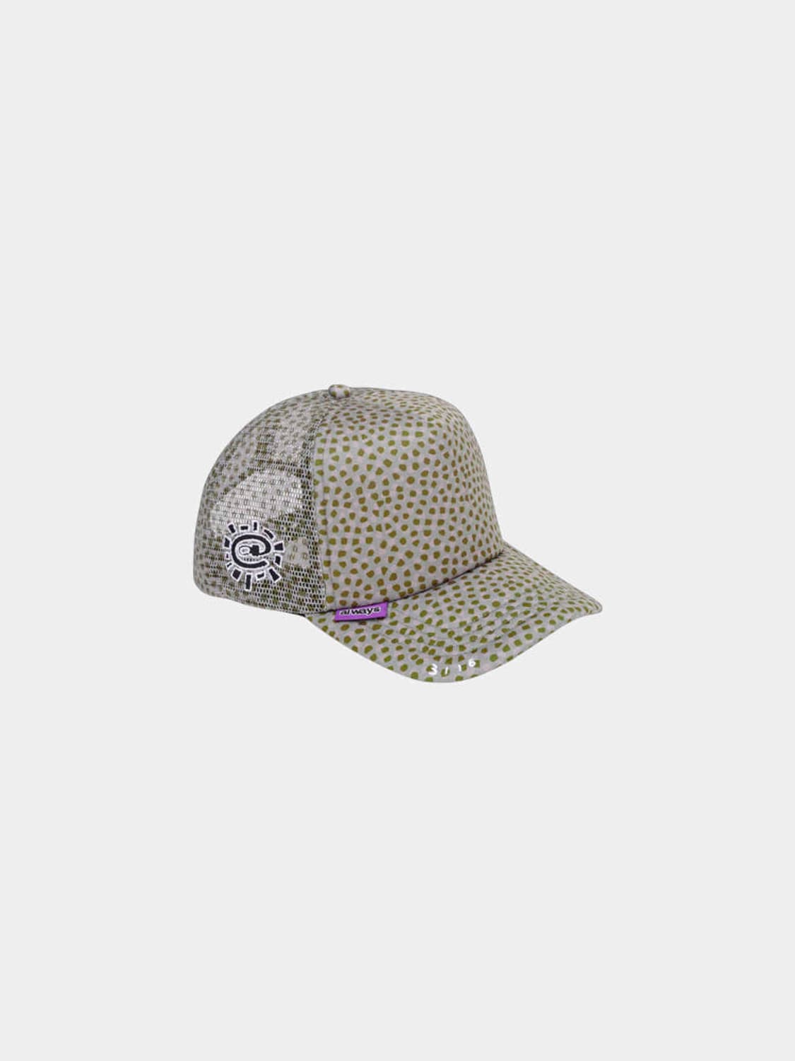 ADWYSD CORAL PATTERN TRUCKER CAP-GREEN 상품이미지1