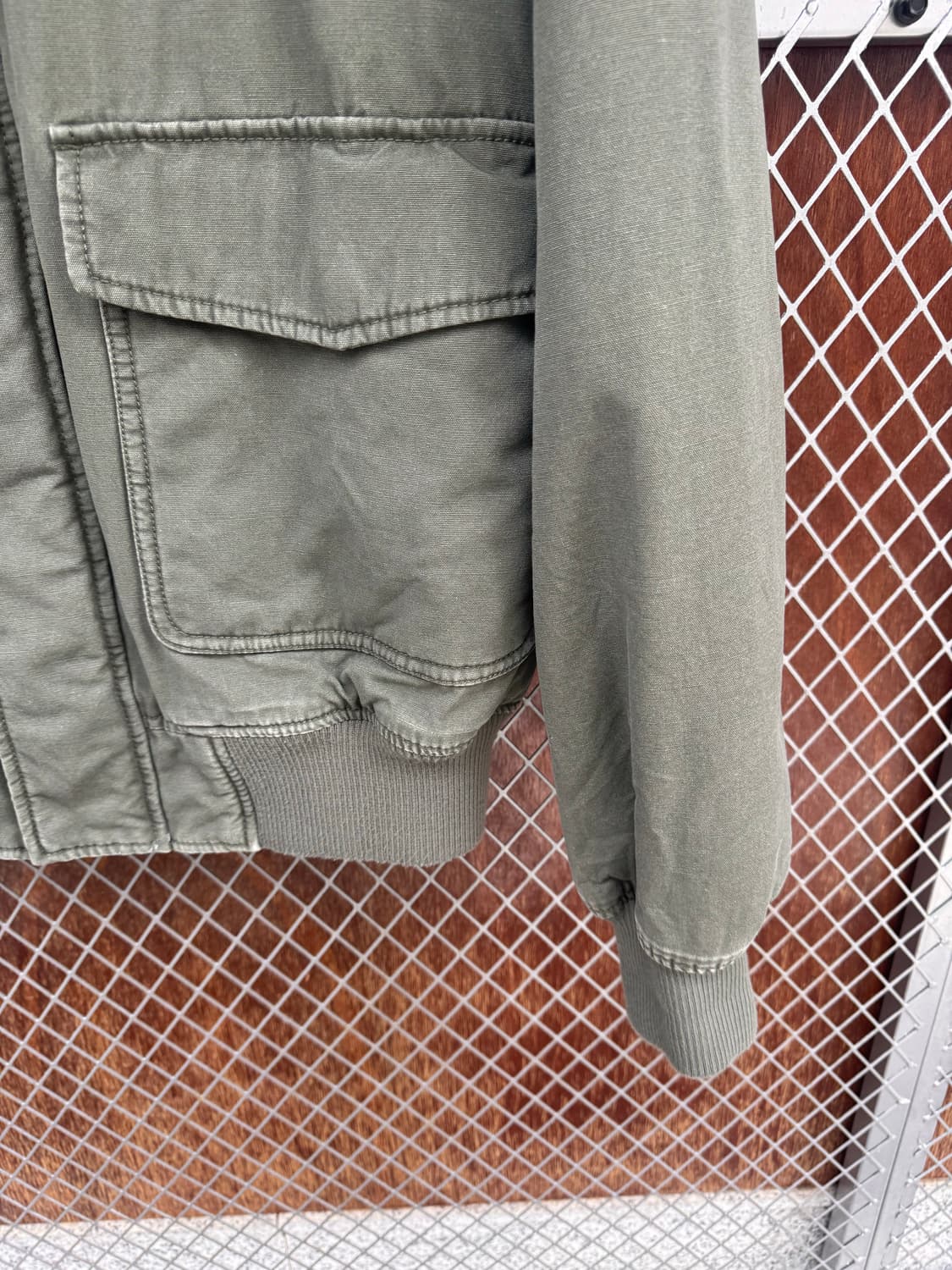 알파인더스트리 A1 봄버 자켓 항공점퍼 카키 M 상품이미지6