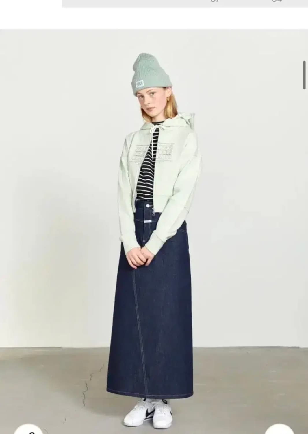 마리떼프랑소와저버 로고 크롭 후드집업 S 상품이미지2