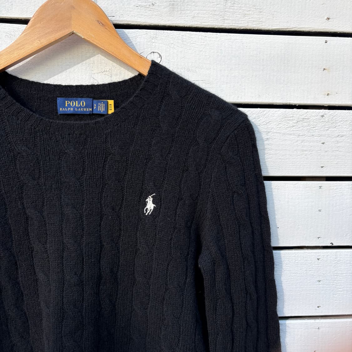 Polo 폴로 울 캐시미어 케이블 꽈배기 니트 상품이미지3
