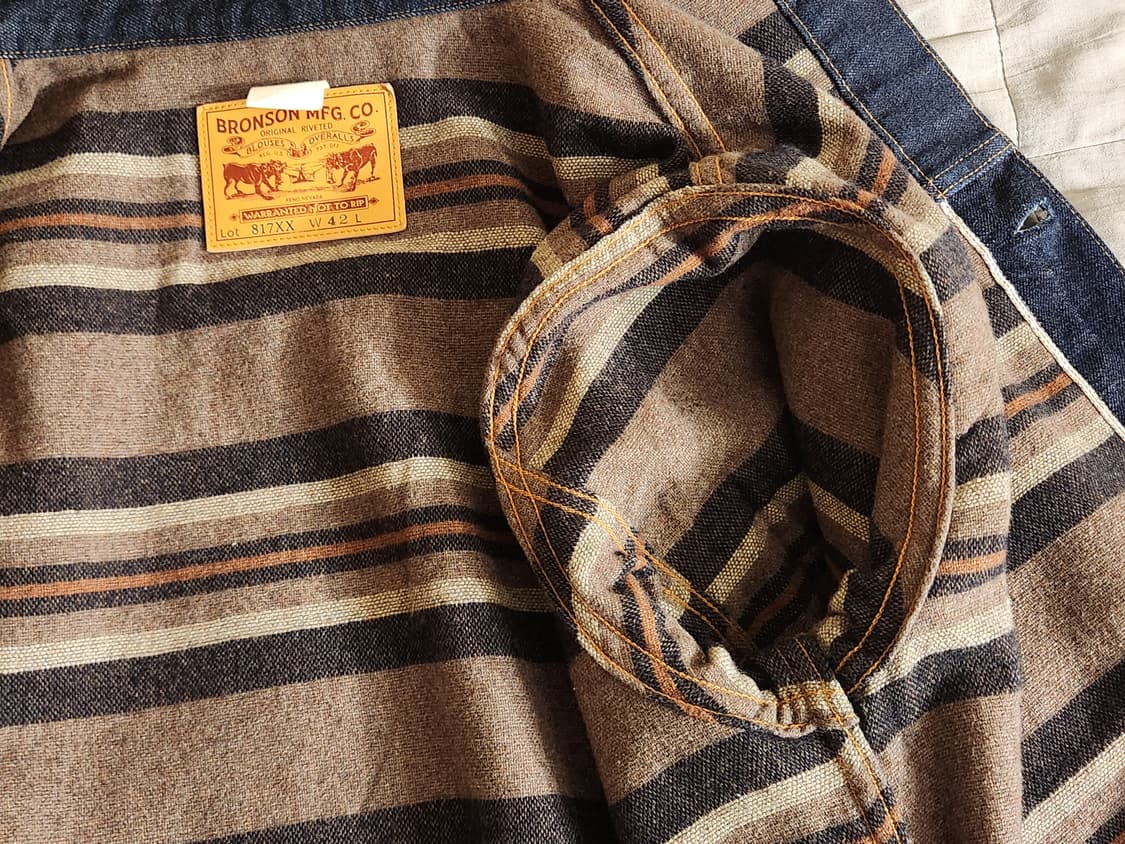 브론슨 817xx 42사이즈 타입2 데님 자켓 상품이미지5