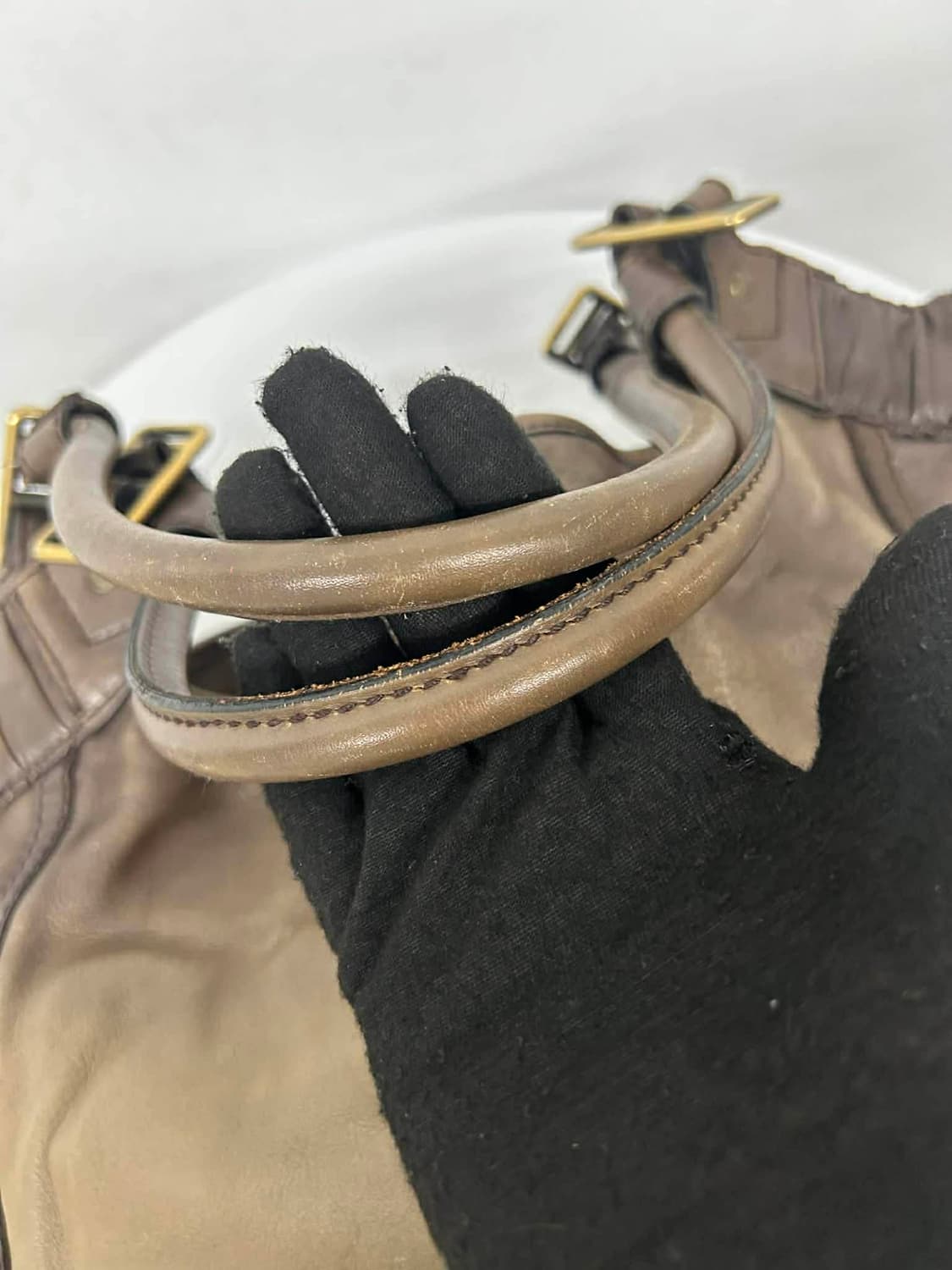 버버리 빈티지 레더 숄더백 토트백 상품이미지8