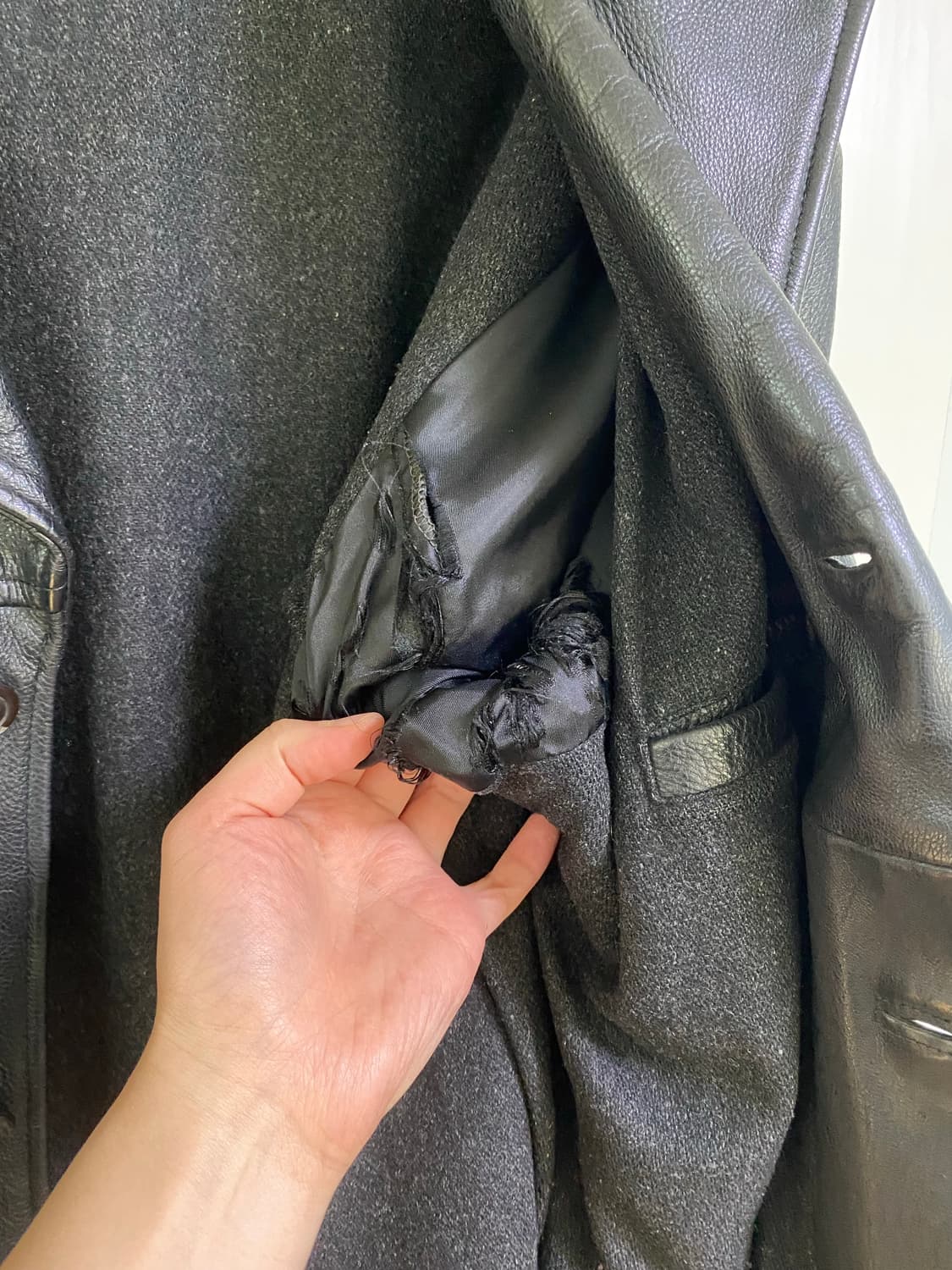 올드 제이크루 래더 카코트 j crew leather car coat 상품이미지8