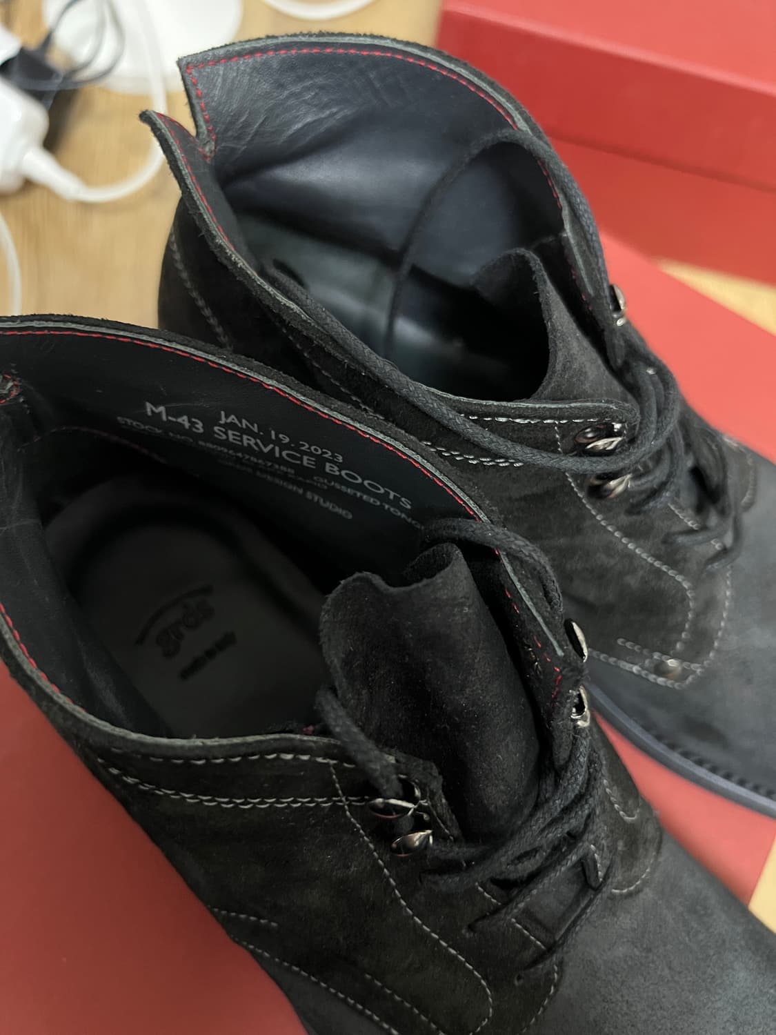 택포33) 그라더스 grds 부츠02 스웨이드 블랙 270 새상품 상품이미지6