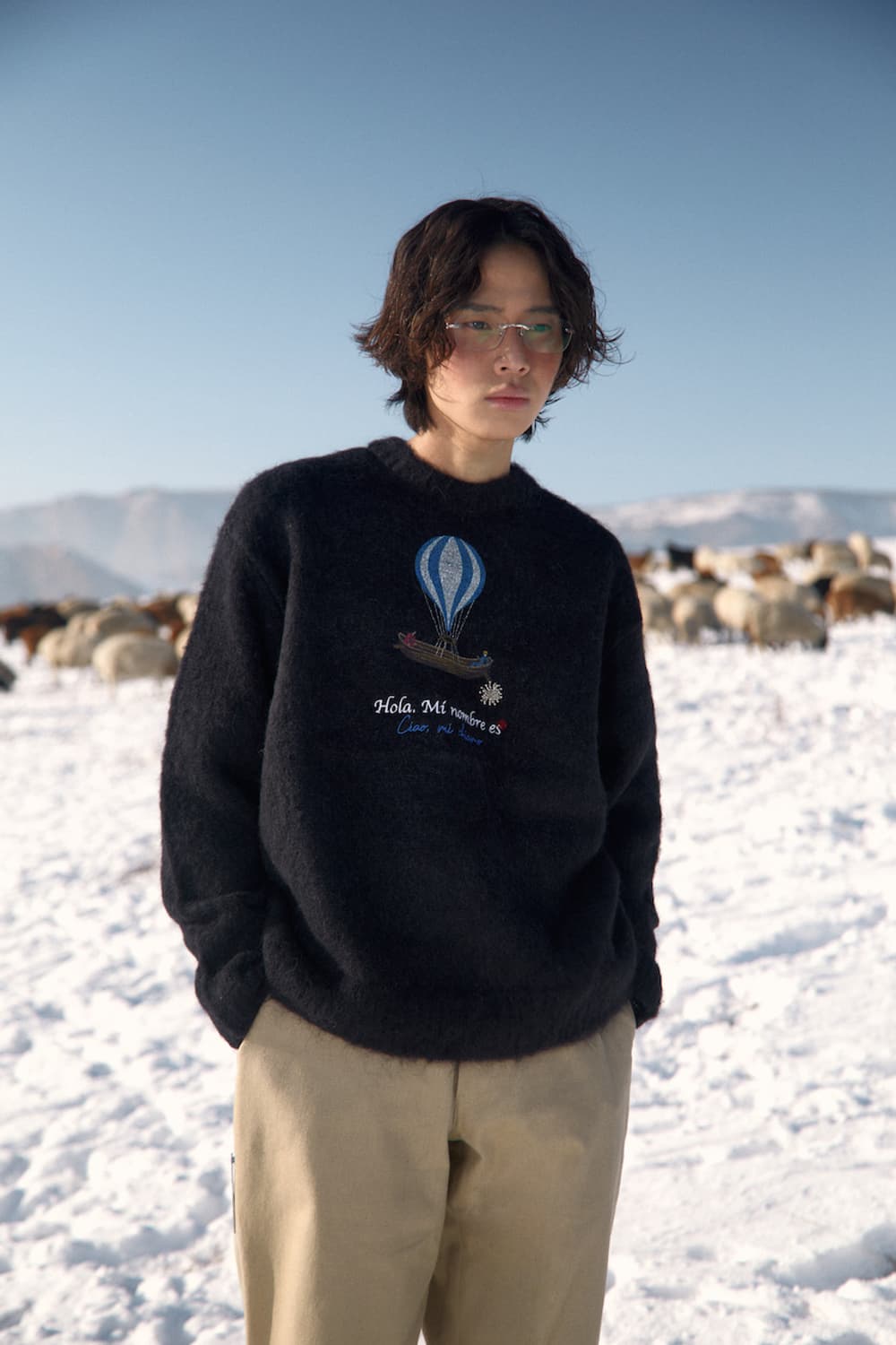 [L] STU 23FW 애드 벌룬 니트 블랙 STU OFFICE 상품이미지1