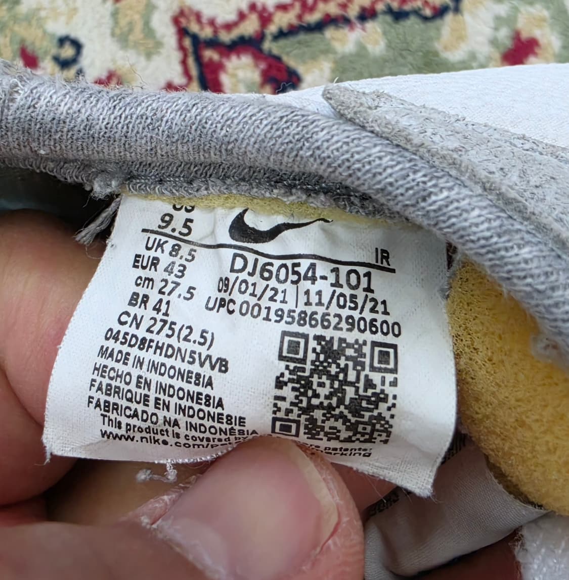 [최종할인] 나이키 와플트레이너2 그레이 짐레드 270 상품이미지5