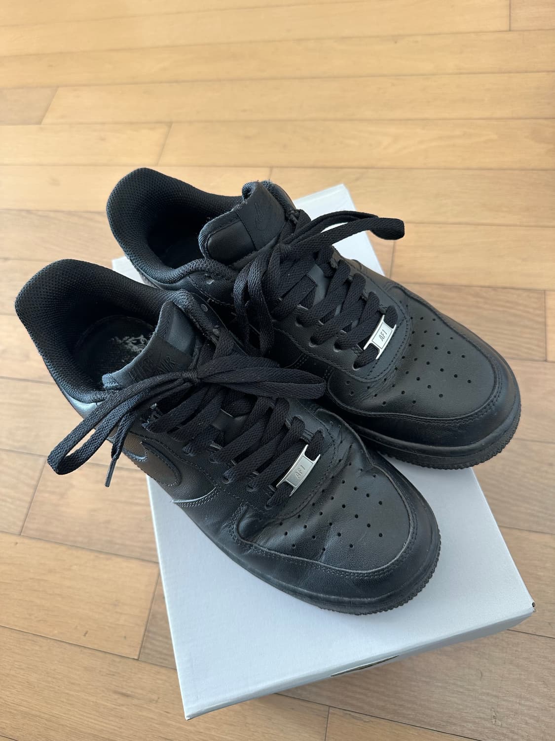 나이키 에어포스1 올블랙 260 상품이미지1