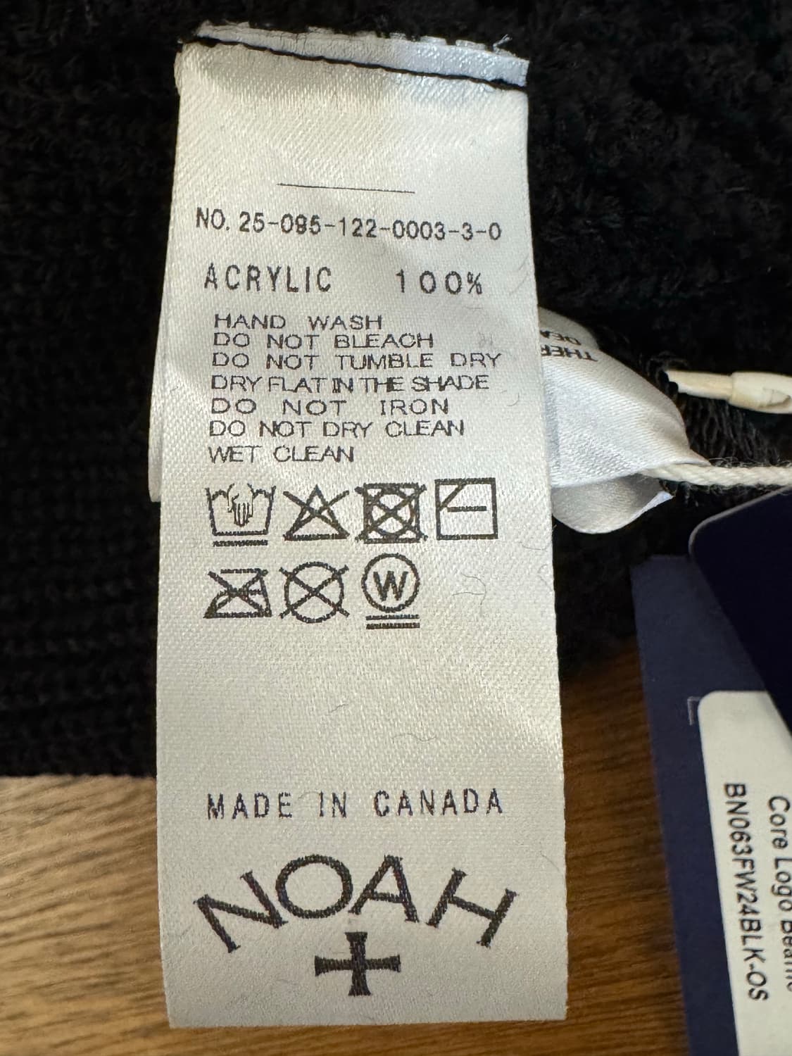 [OS] 노아 비니 블랙 25FW 상품이미지4