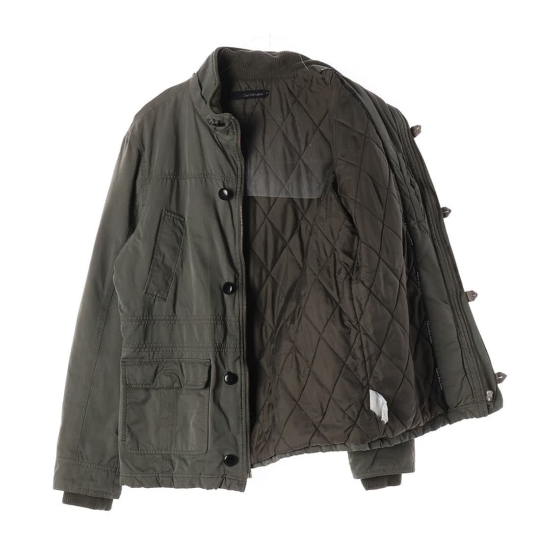 캘빈클라인 진 카키 퀼팅 필드 자켓 XL 상품이미지2
