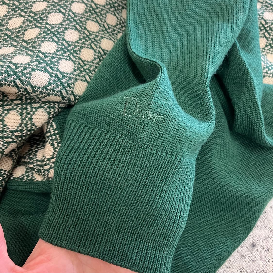 N127 디올 무슈 스포츠 패턴 니트 상품이미지9