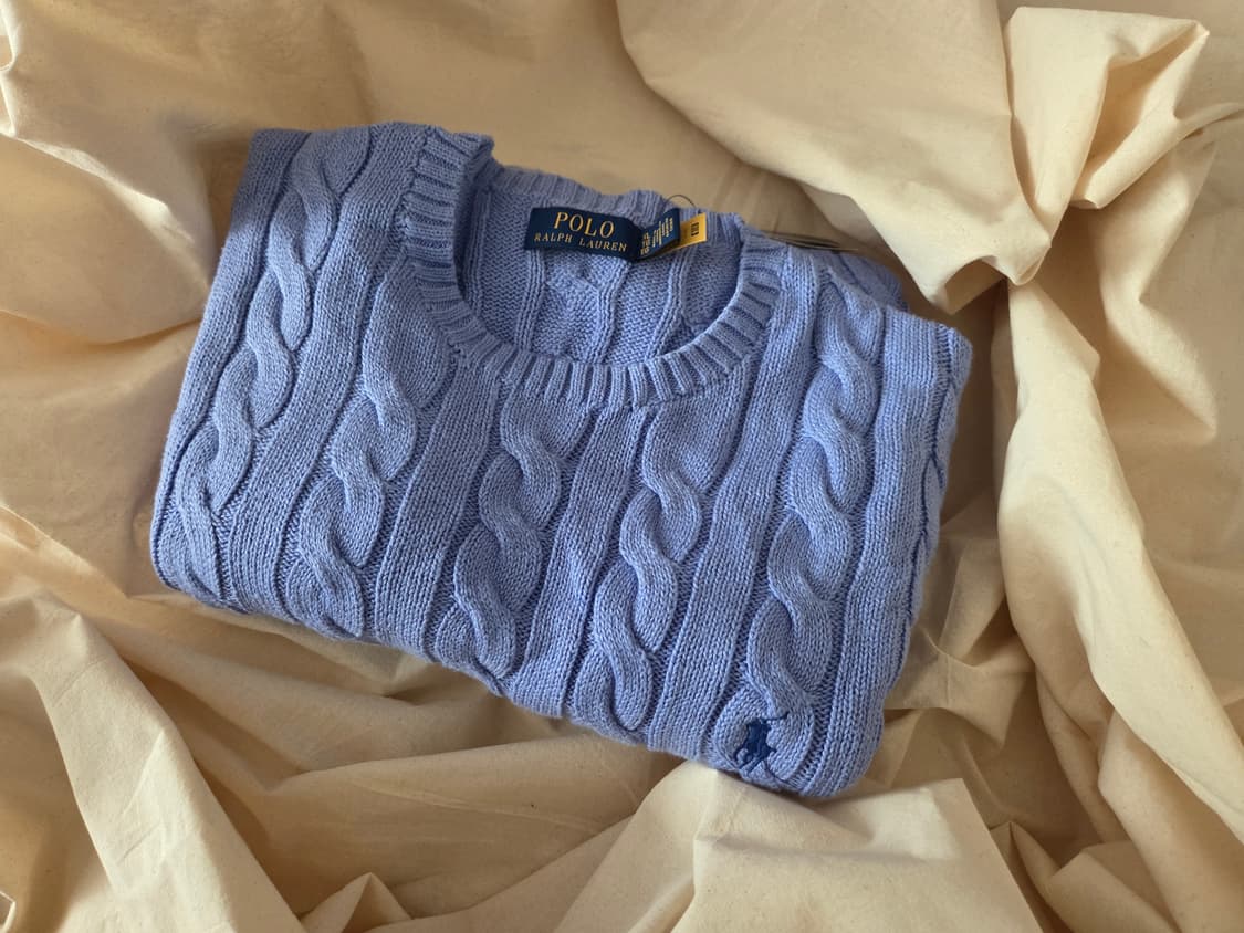 [새상품] 폴로 랄프로렌 케이블 니트 코튼 스웨터 남성 XL 상품이미지2