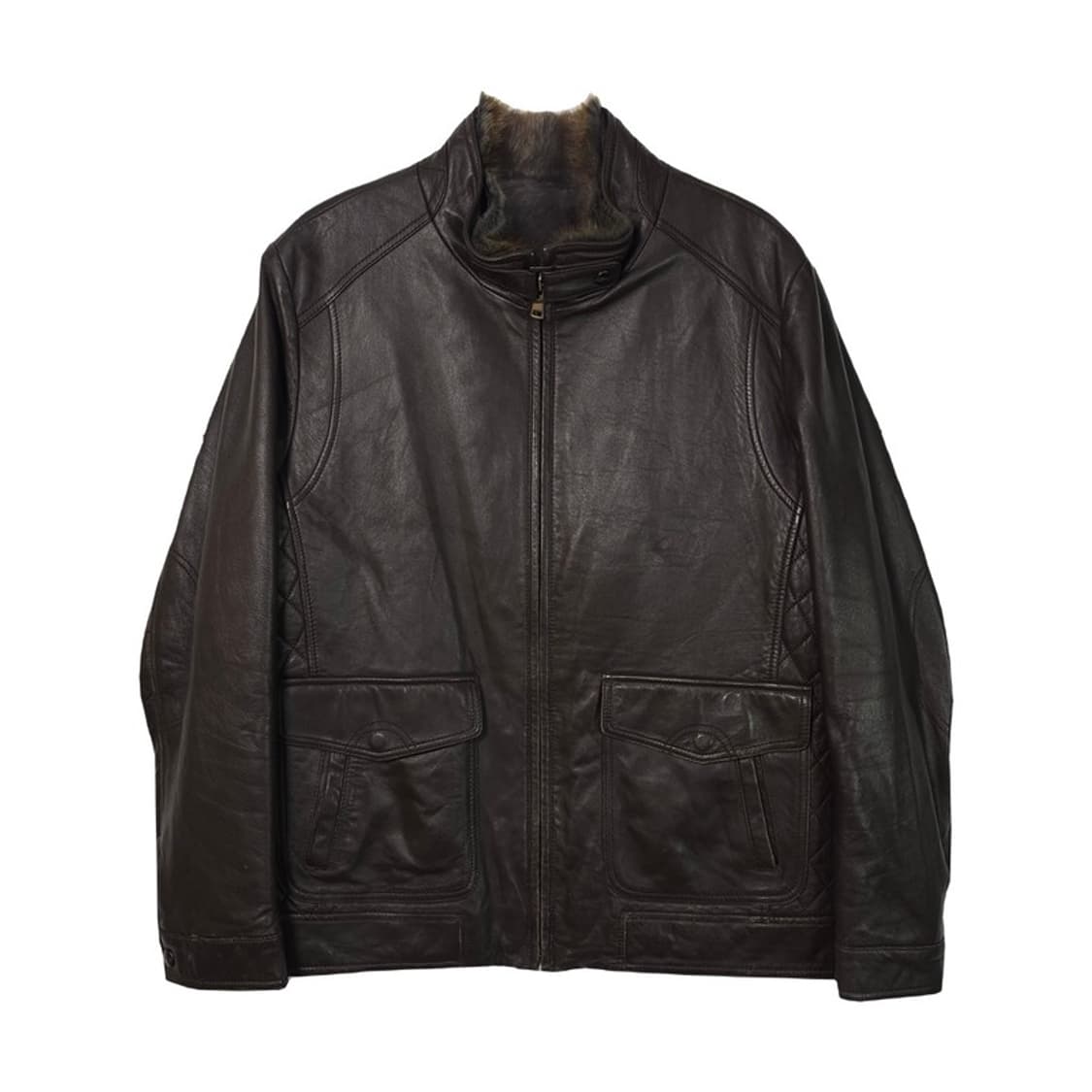 PAT 토끼털 안감 양가죽 자켓 L 상품이미지1