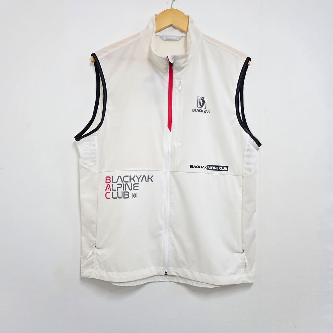 105) 블랙야크 알파인 클럽 나일론 베스트 조끼 아이보리 상품이미지1