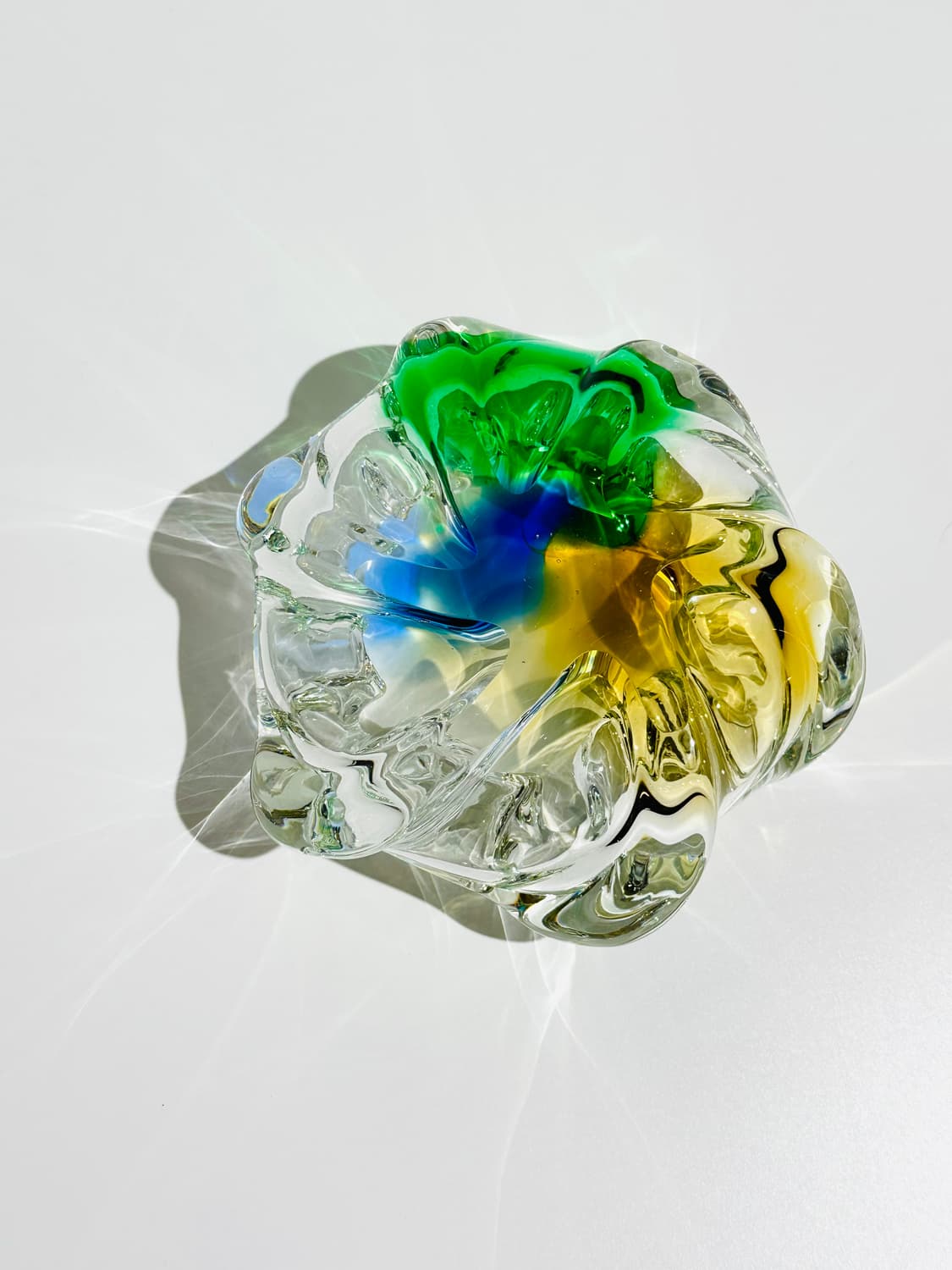 일본 빈티지 쿠라타 아트글라스 애쉬 트레이 오브제 상품이미지9