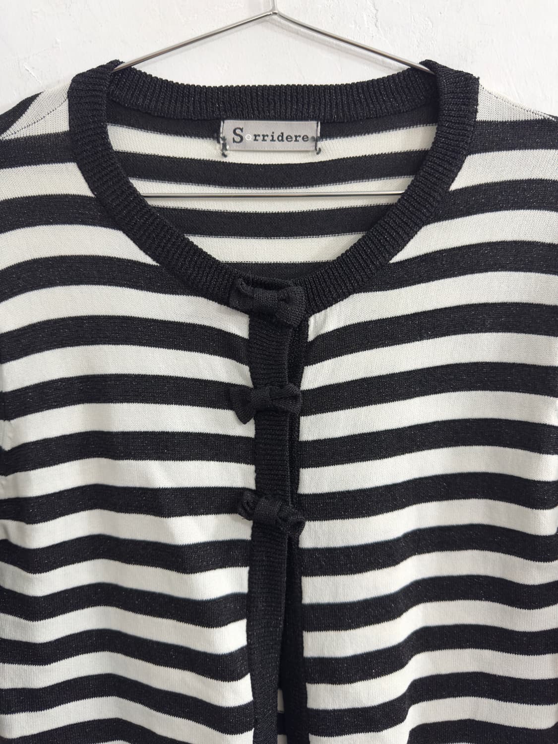sorridere ribbon stripe cardigan 상품이미지2