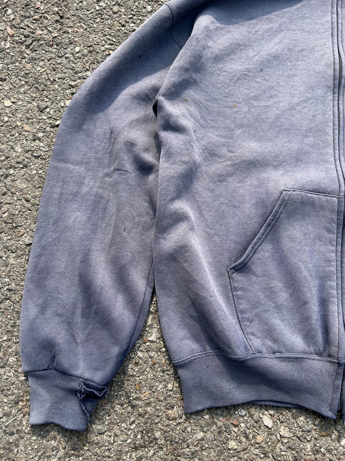 90‘s 러셀 썬페이드 후드집업 네이비 XL 상품이미지3