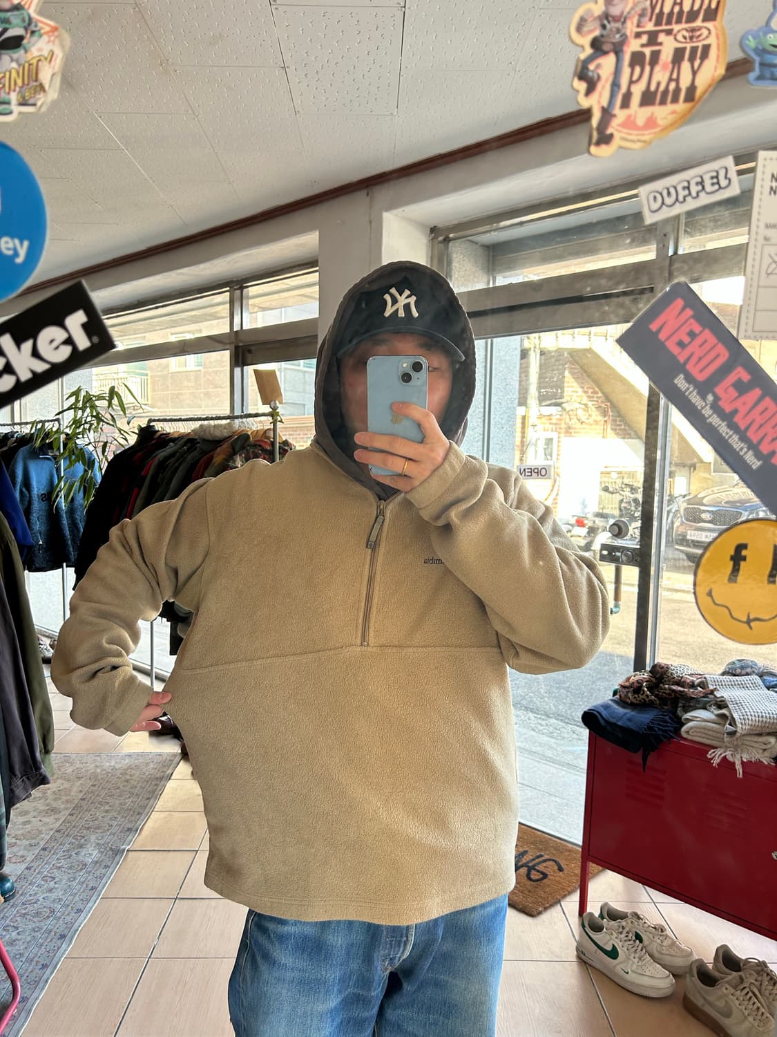 컬럼비아 플리스 하프집업 탄컬러 상품이미지7