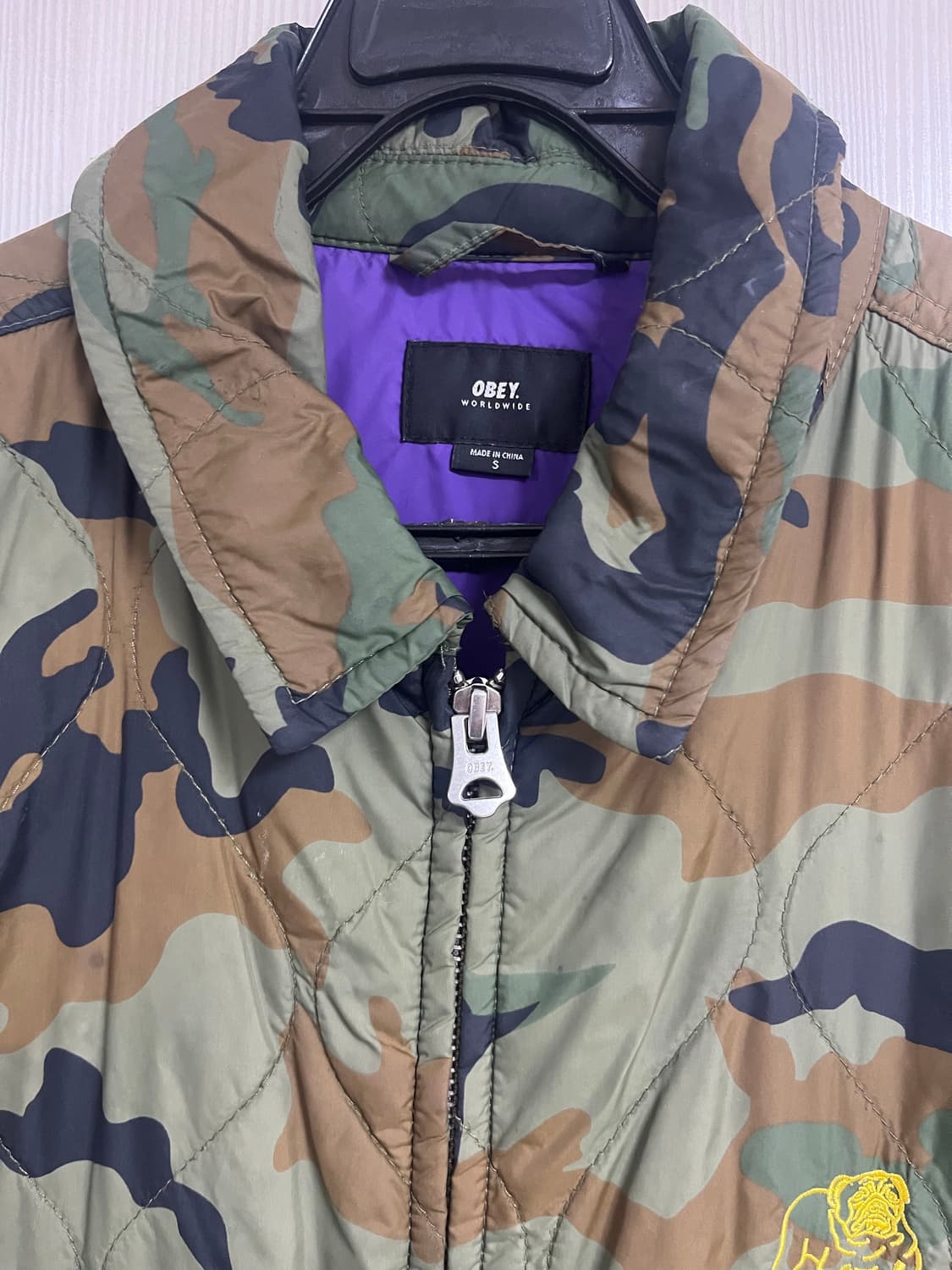 오베이 카모 퀄팅 자켓 S 상품이미지3