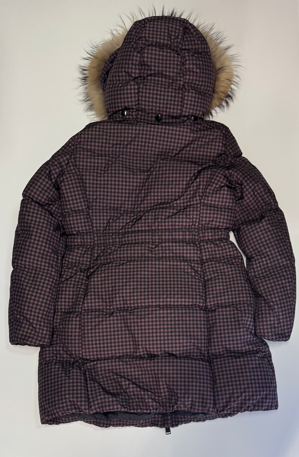 희귀!! 여성 코치 COACH 덕 다운 후드 체크 패딩 L 상품이미지2
