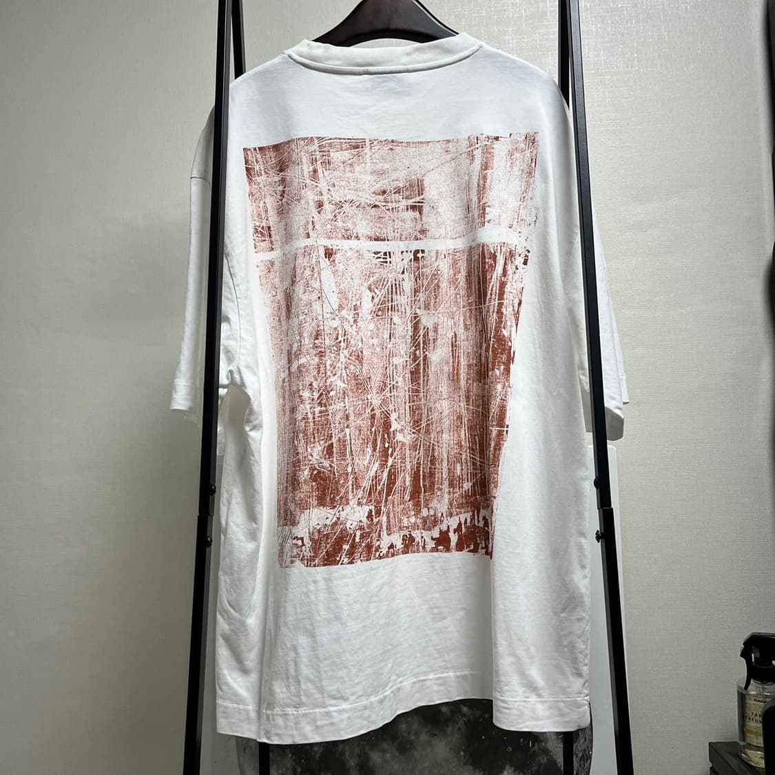 정품 M) 오프화이트 스프레이 애로우 로고 티셔츠 100~105 상품이미지3