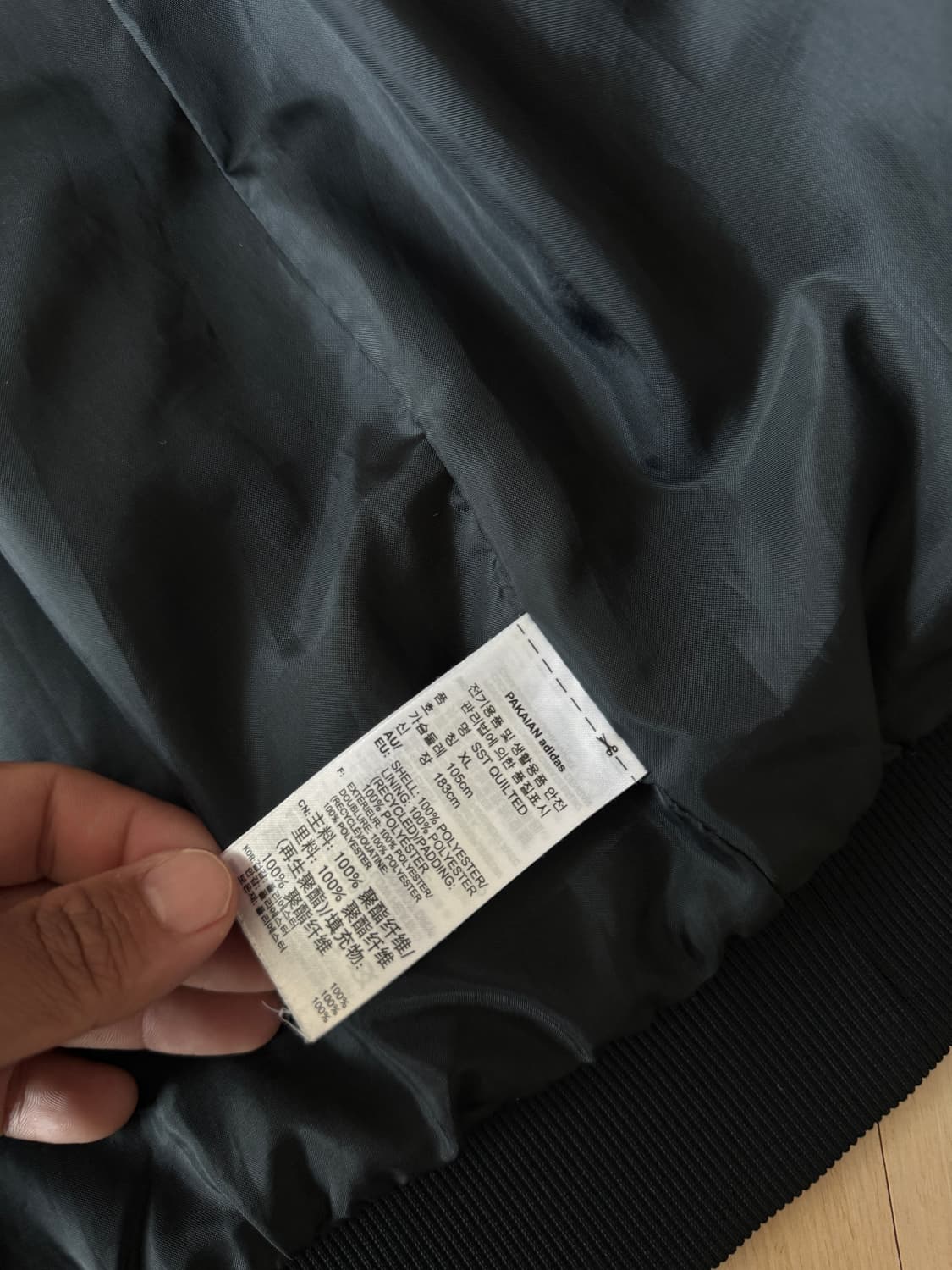 아디다스 ADIDAS 패딩 자켓 블랙 L 상품이미지6