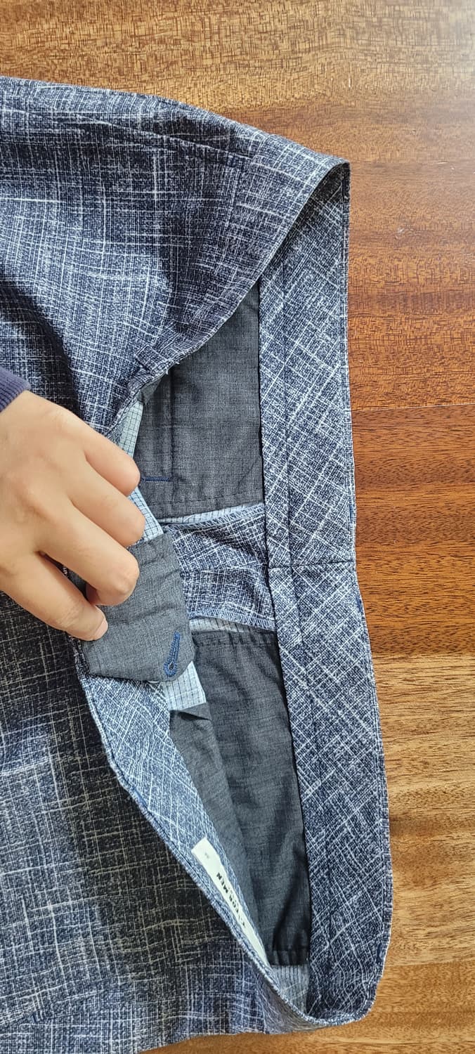 👔남성34인치👔T.I FOR MEN 블루 체크 슬랙스 새삥💫 상품이미지7