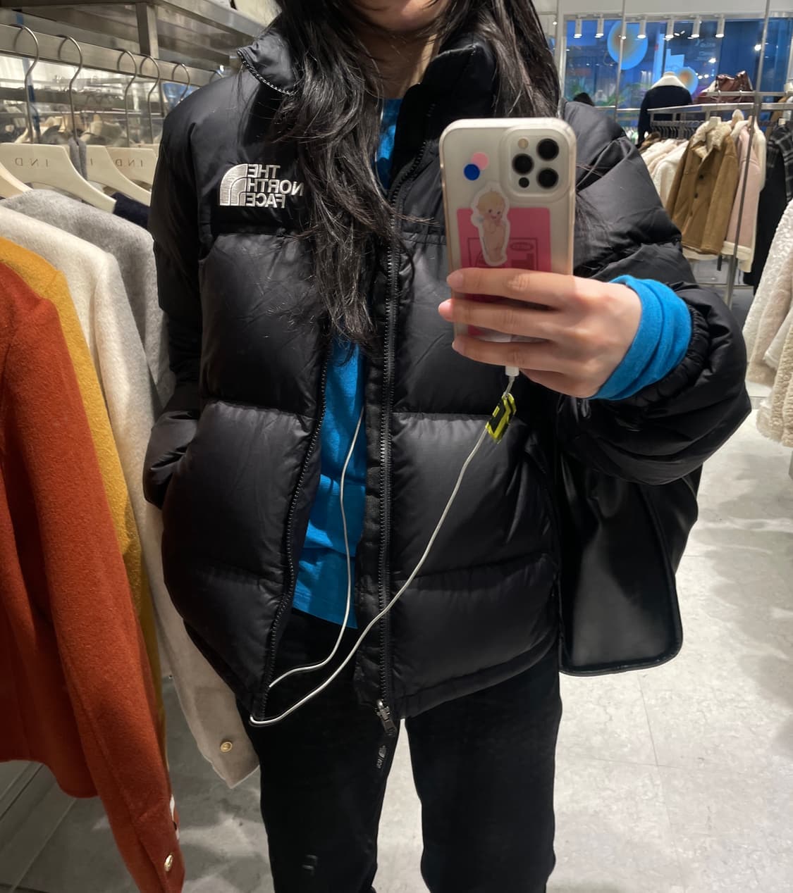 노스페이스 1996 레트로 눕시 블랙 XS (황금사이즈) 상품이미지5