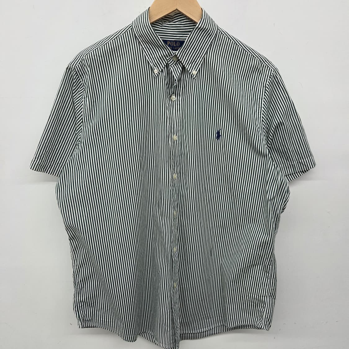폴로 스트라이프 반팔 셔츠 남L 상품이미지2