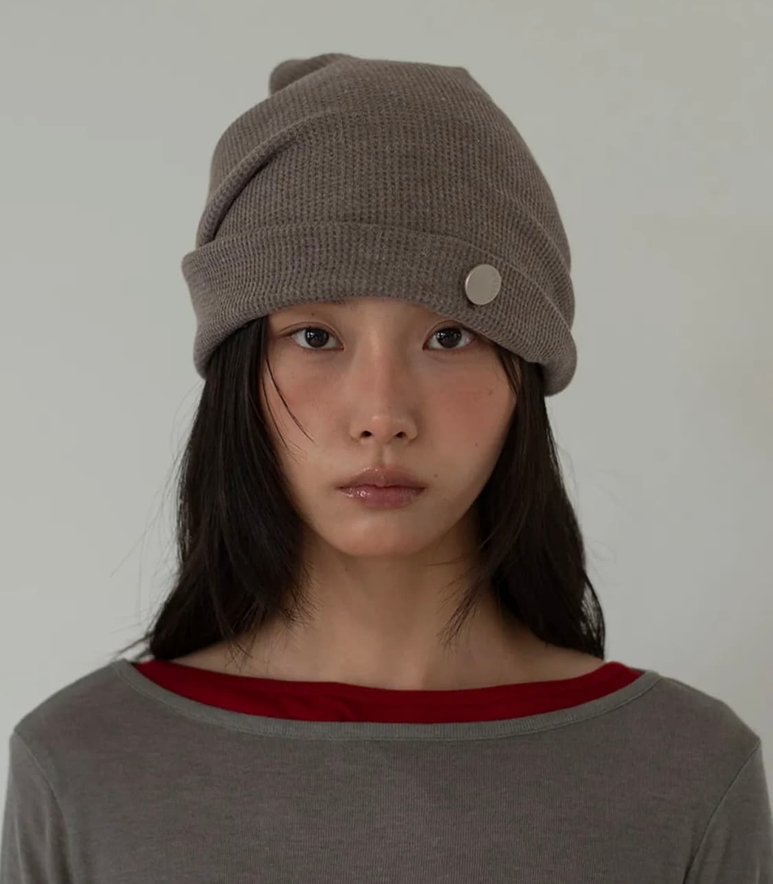 온스카 WHIPPING HAIR BAND & BEANIE (COCOA) 상품이미지1