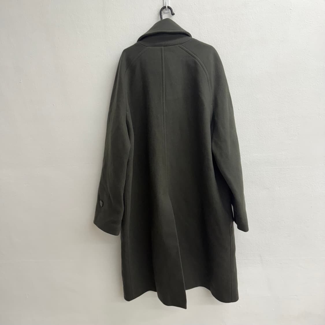 언더마이카 리전.02 발마칸 오버사이즈 울 코트 카키 상품이미지7