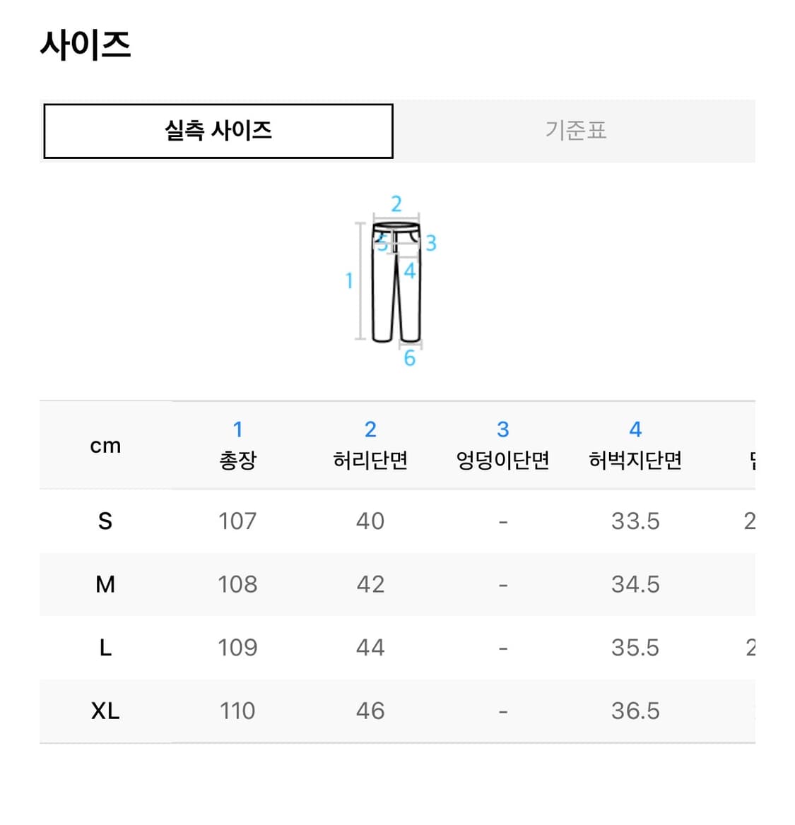 쿠어 리지드 세미 와이드 진스 상품이미지2