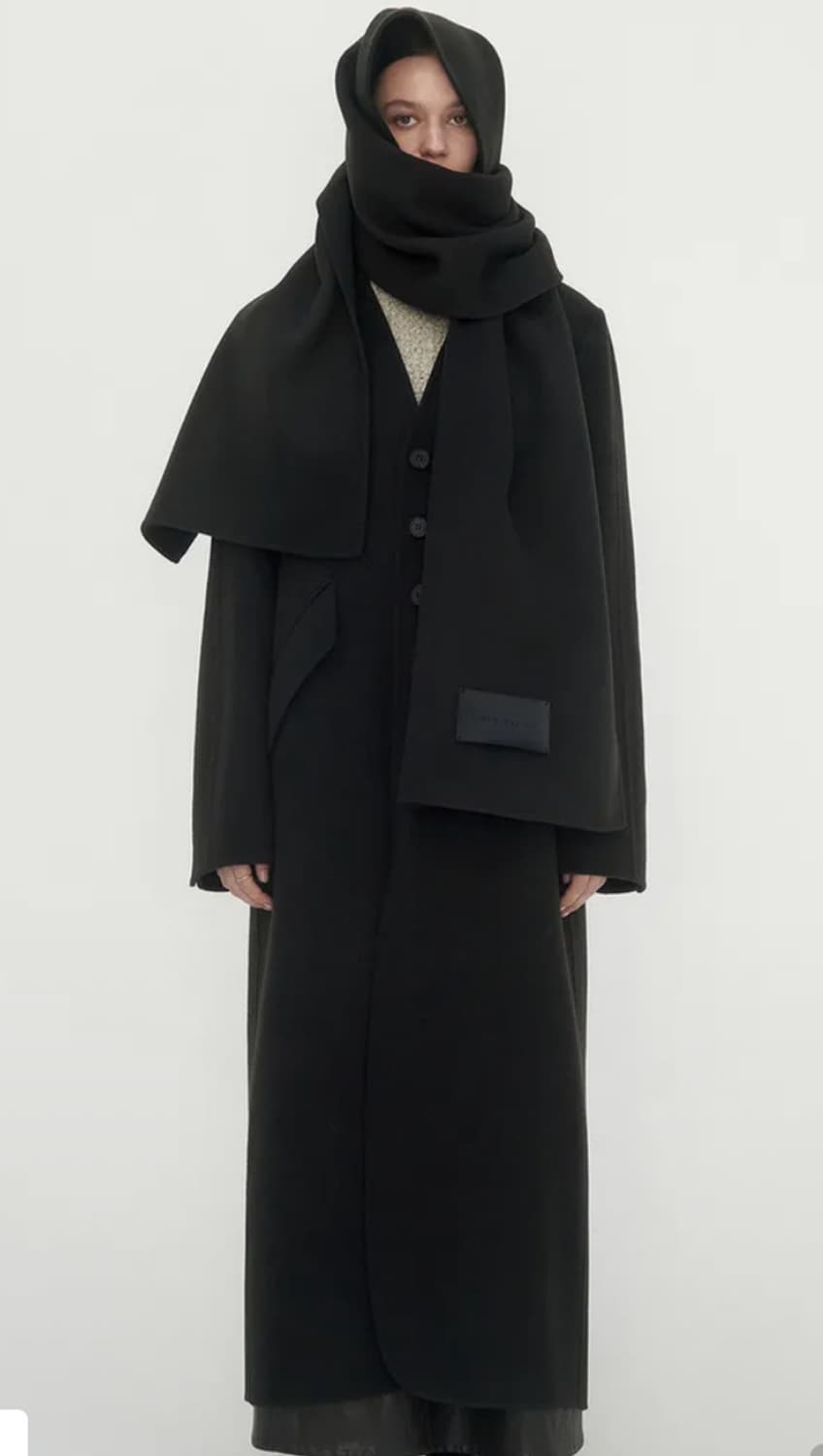 트리밍버드 캐시미어롱코트+머플러 셋업 판매해요 상품이미지1