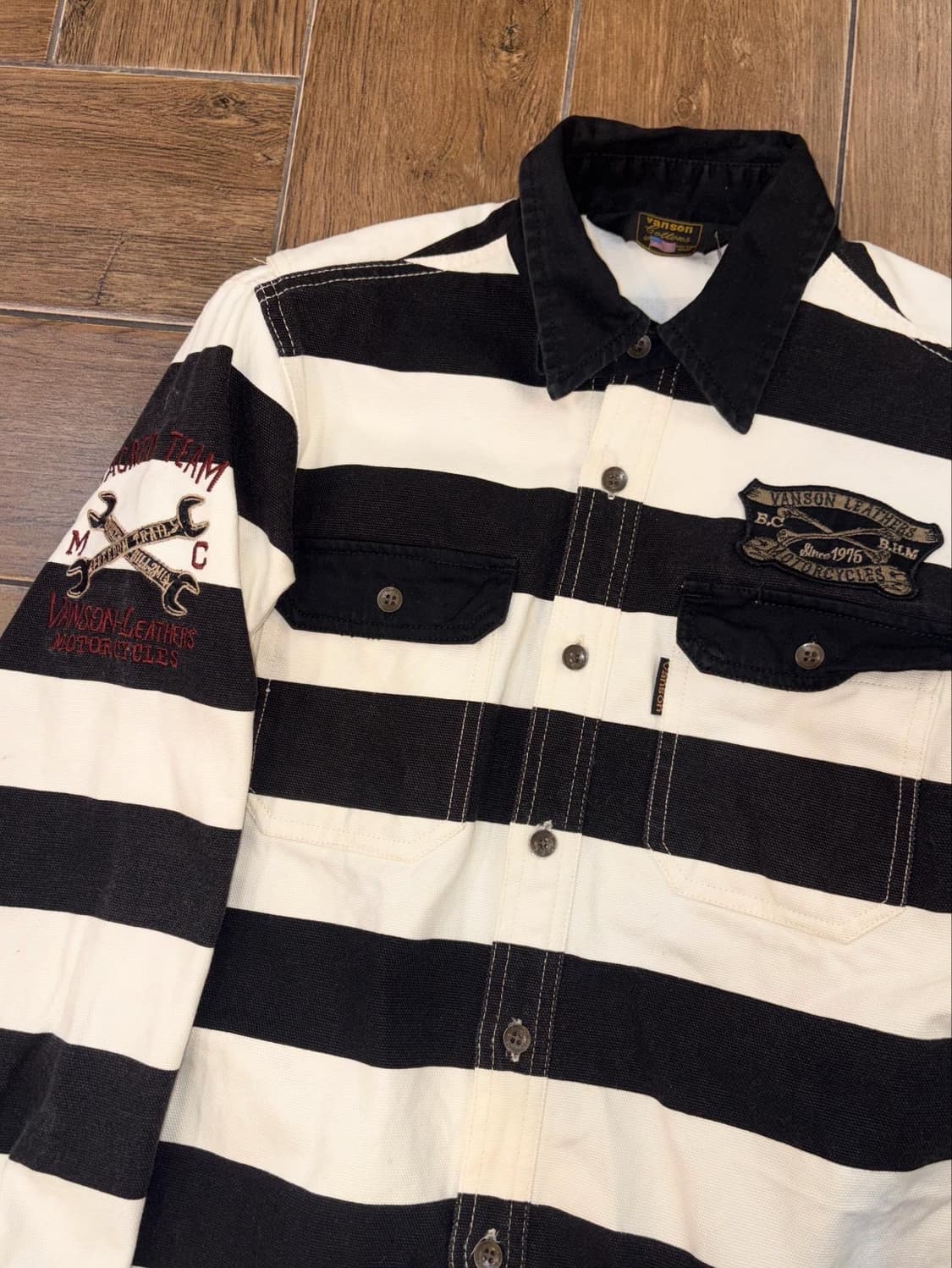 Vanson Embroidery Stripe Work Jacket 상품이미지8