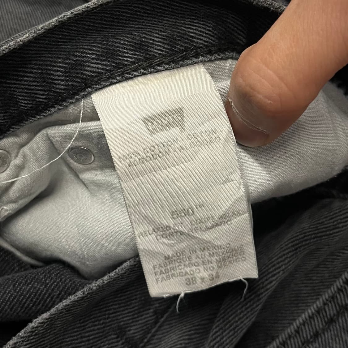 리바이스550 블랙진 (38“) 상품이미지6