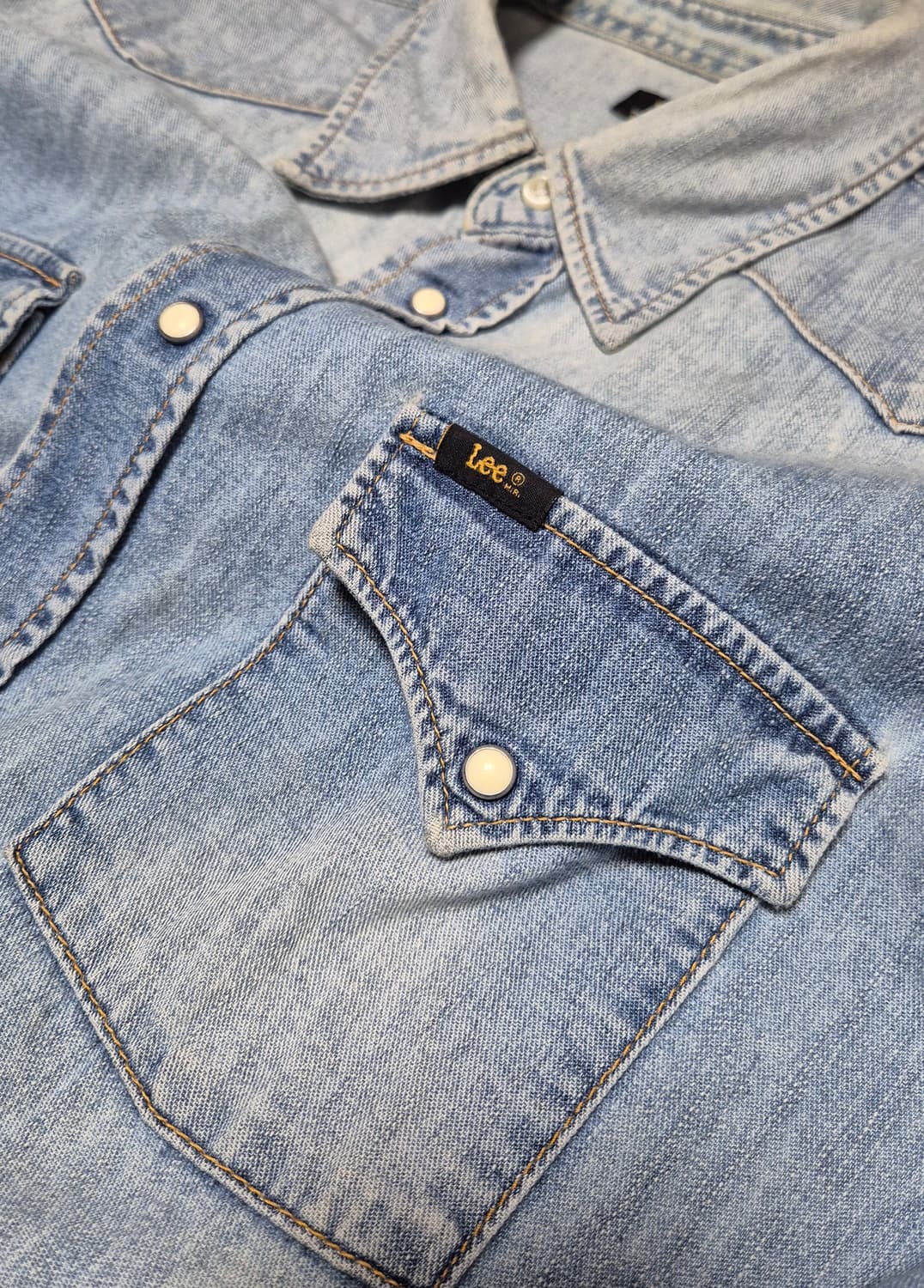 Lee 리 빈티지 웨스턴 데님셔츠 상품이미지5