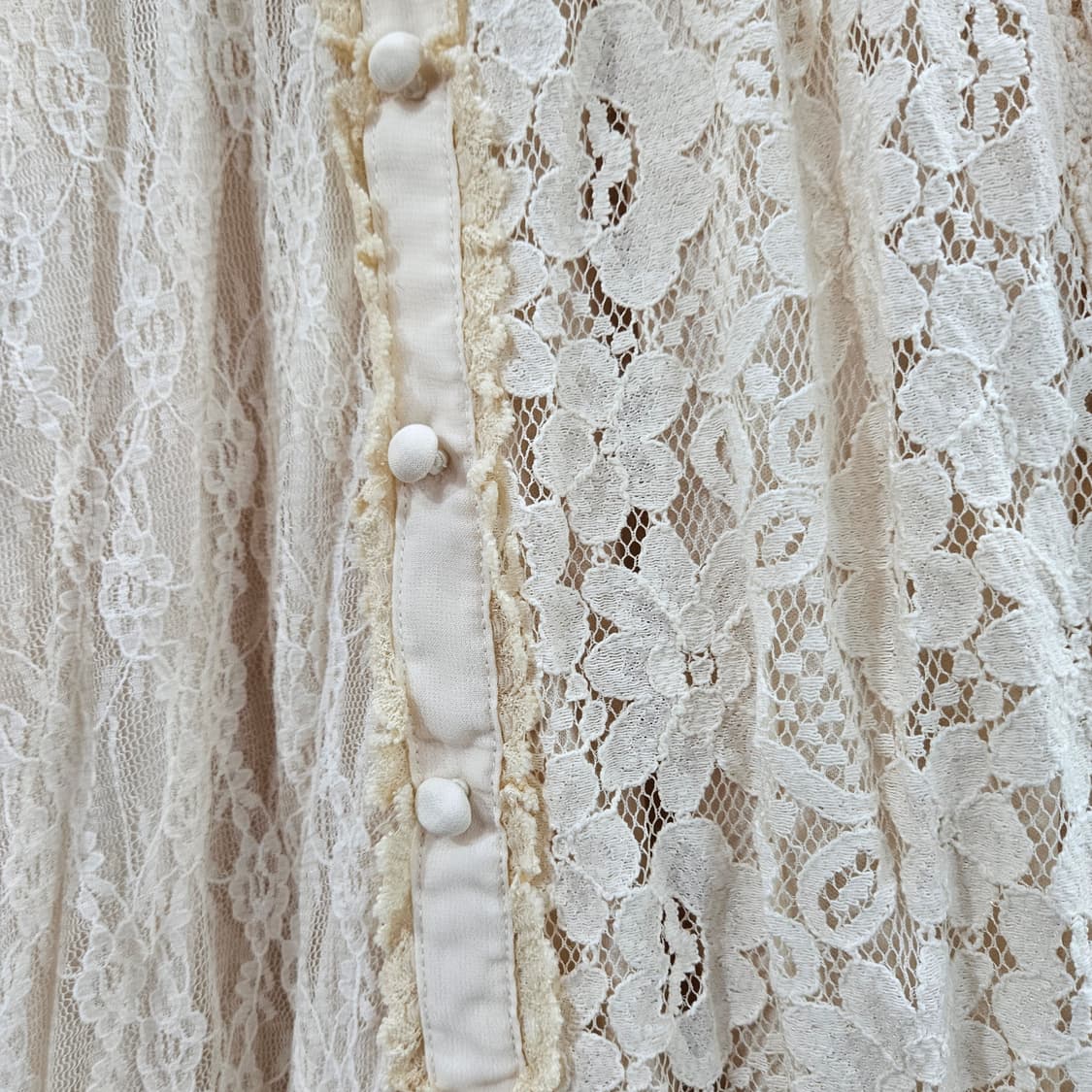 axes femme(엑시즈팜)아이보리 레이스 원피스 상품이미지6