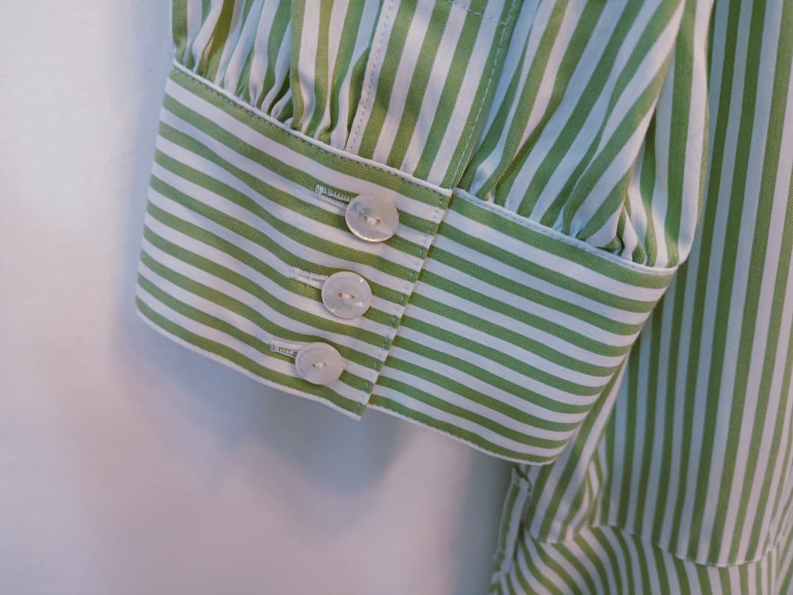 [Aquascutum] 아쿠아수큐텀 런던 리얼 자개단추 스트라이프 원피스 상품이미지8