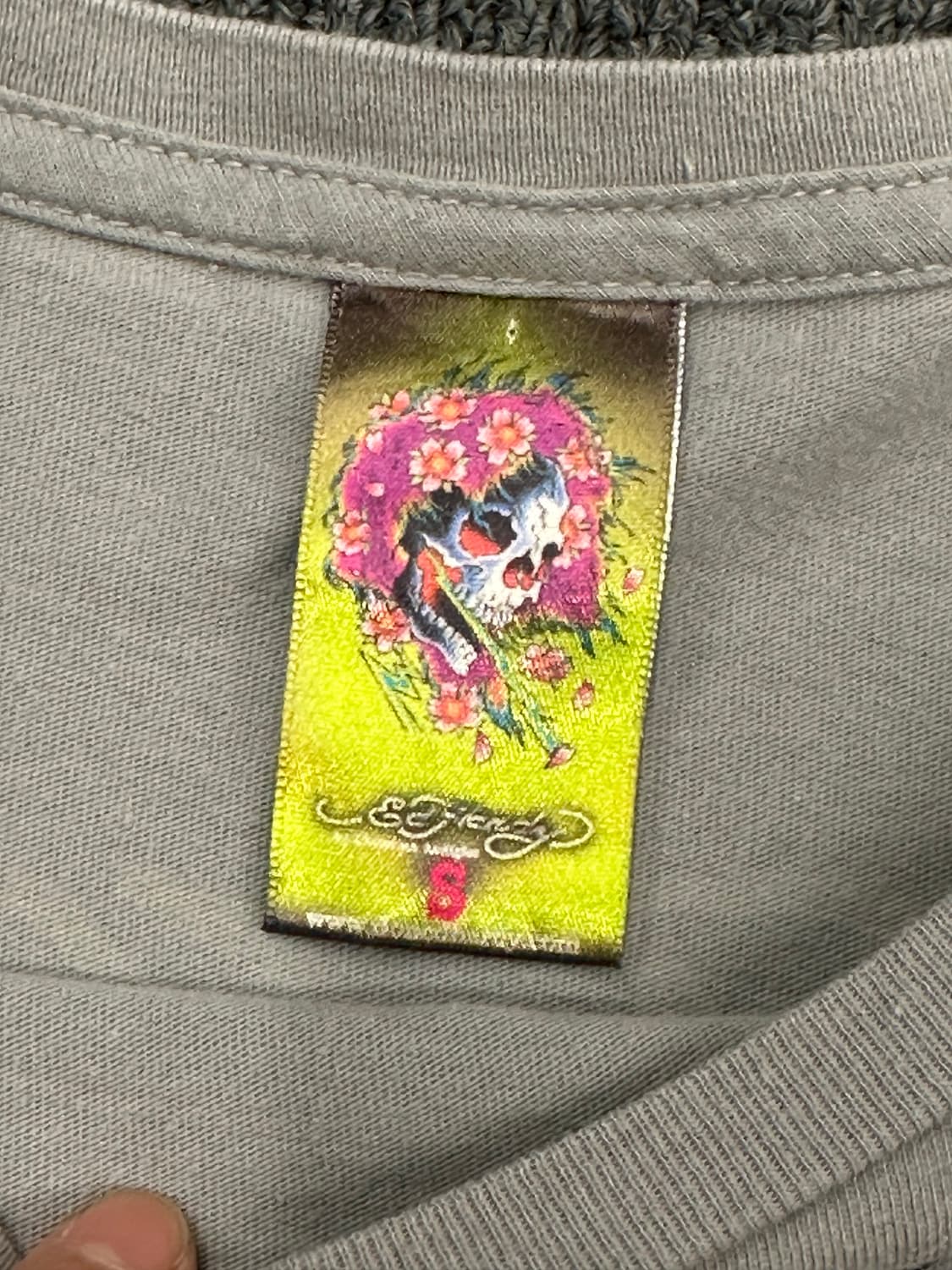 S)Ed Hardy 빈티지 스컬 다이스 프린팅 반팔 상품이미지5