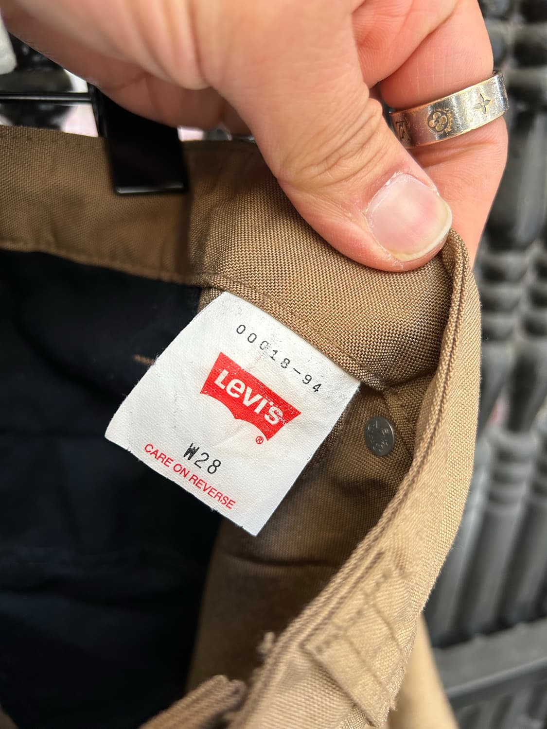 00's 리바이스  샌드컬러 엔지니어드 유틸 테크팬츠 상품이미지4