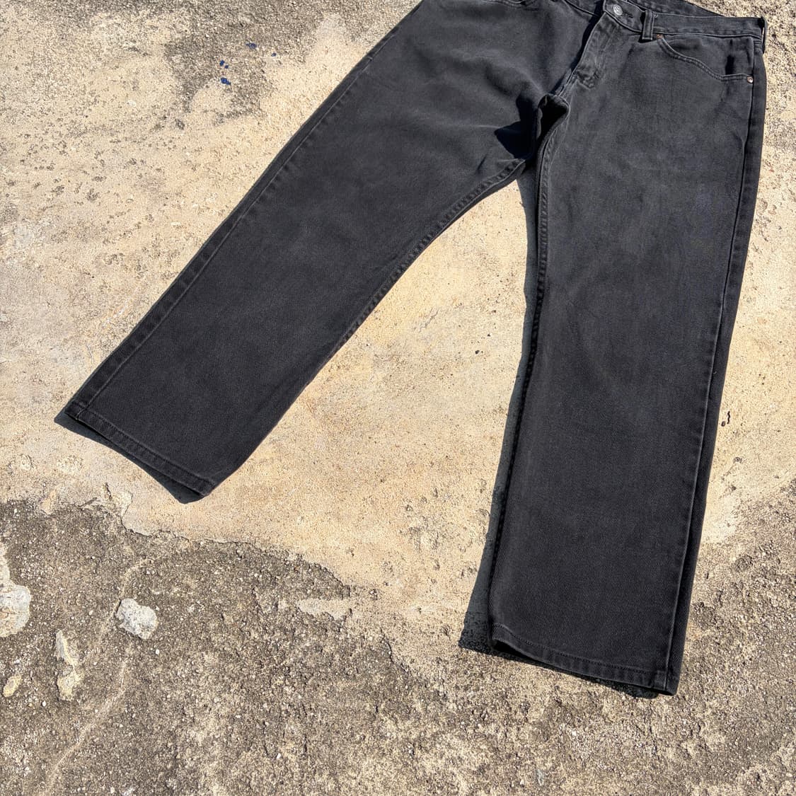 00s LEE 빈티지 흑청 빈티지 블래진 데님팬츠 34x29 상품이미지3