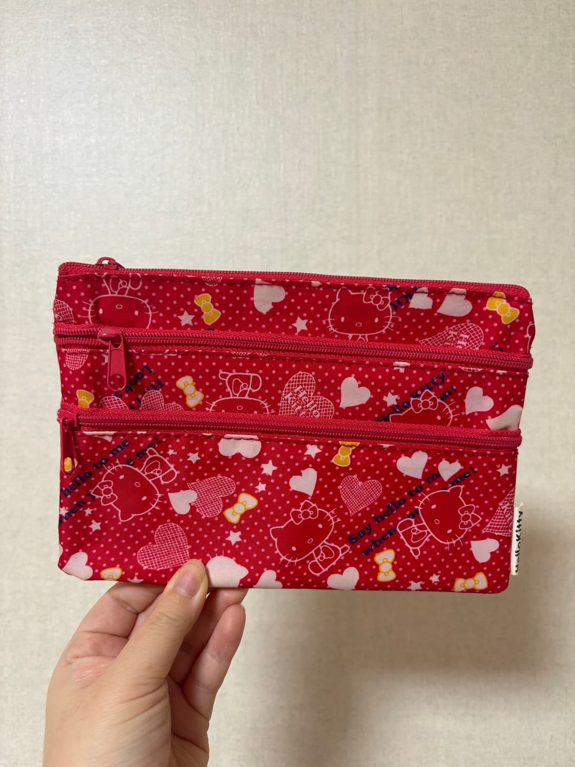 산리오 고전 키티 3단 파우치 상품이미지1