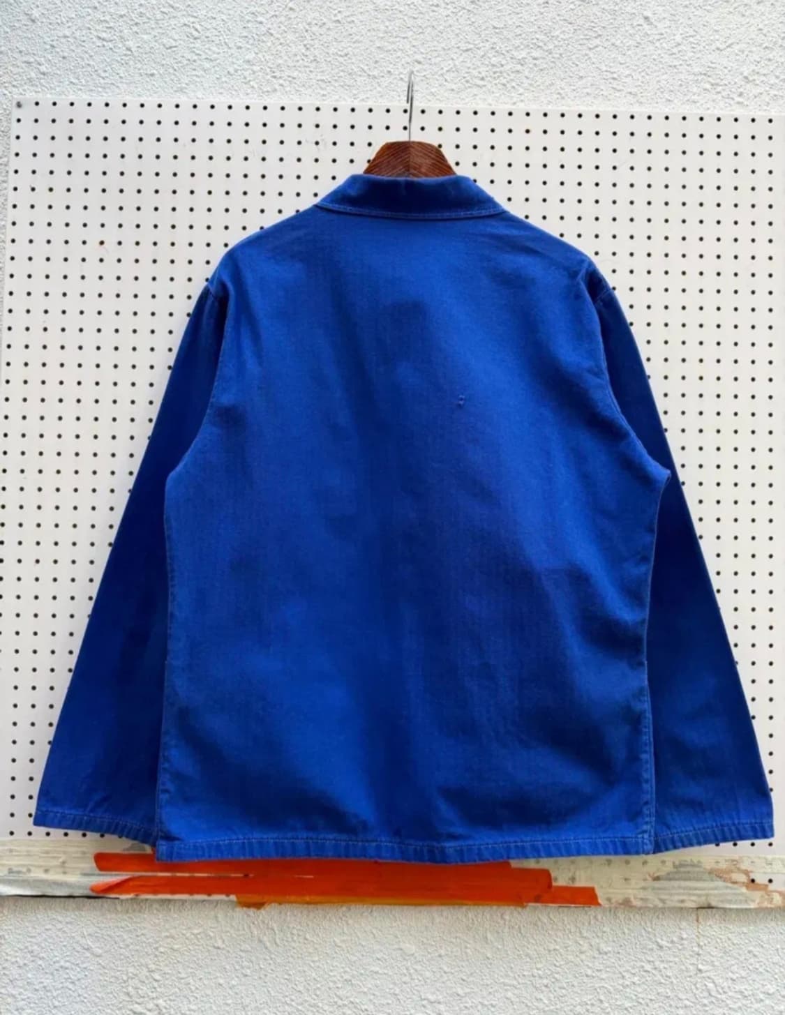 OLD VINTAGE WASHED BLUE HBT 헤링본 프렌치워크자켓 상품이미지2