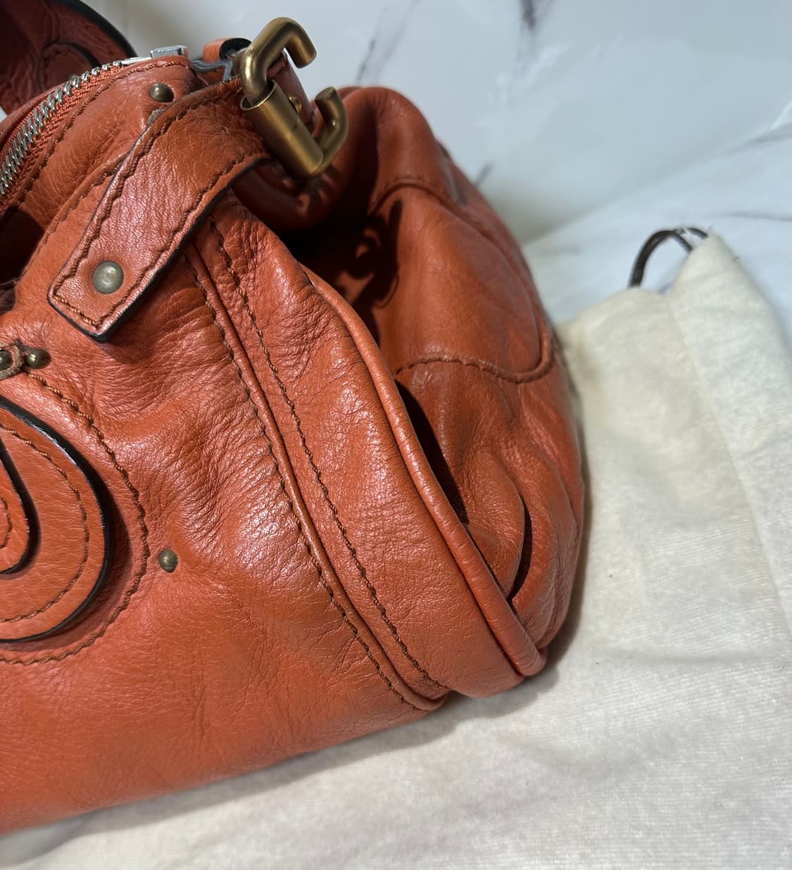 [A 정품] 끌로에 패딩턴백 브라운오렌지 상품이미지7