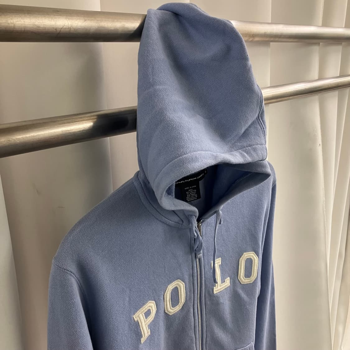 폴로 랄프로렌 스펠 로고 후드집업 M 상품이미지4