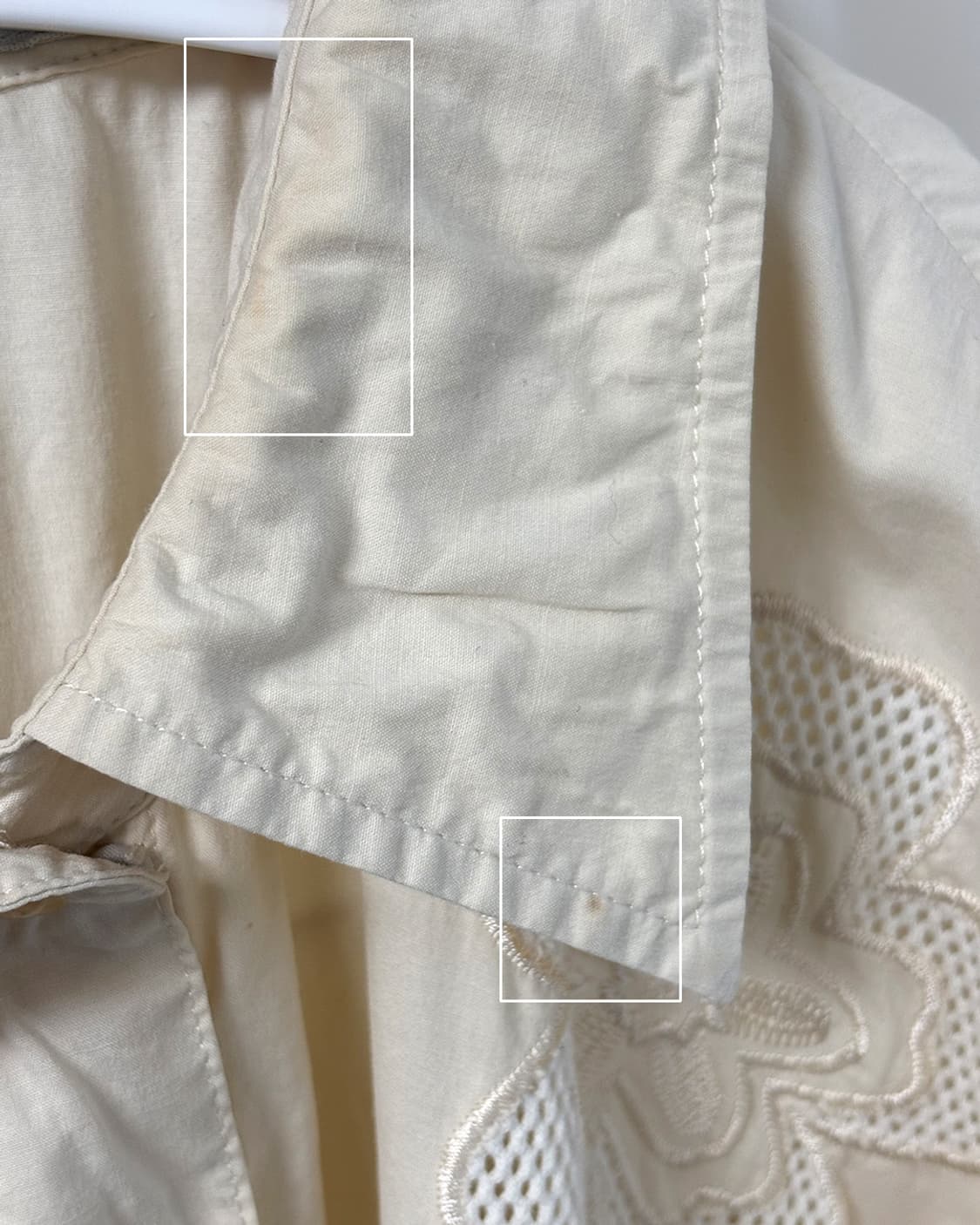 trois onze cinq 버터 플라워 어플리케 셔츠 상품이미지4