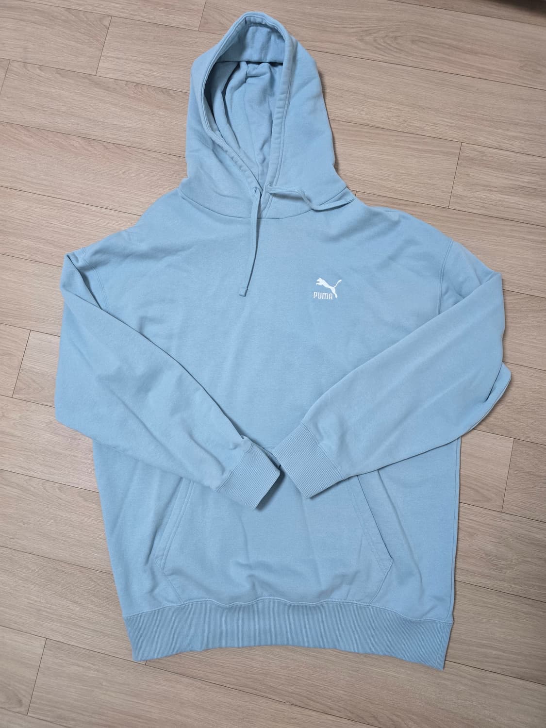 푸마 민트색 후드티 상품이미지1