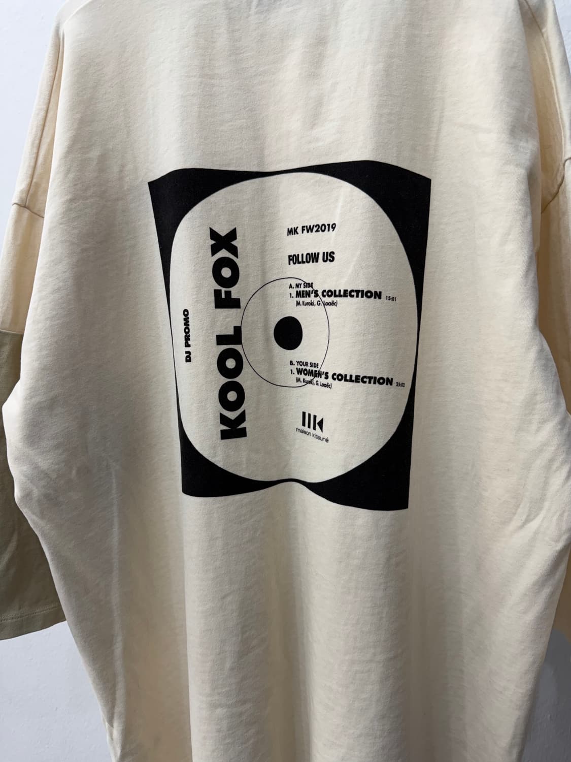 정품) 메종키츠네 남성 오버핏 칠부 티셔츠 M 상품이미지5